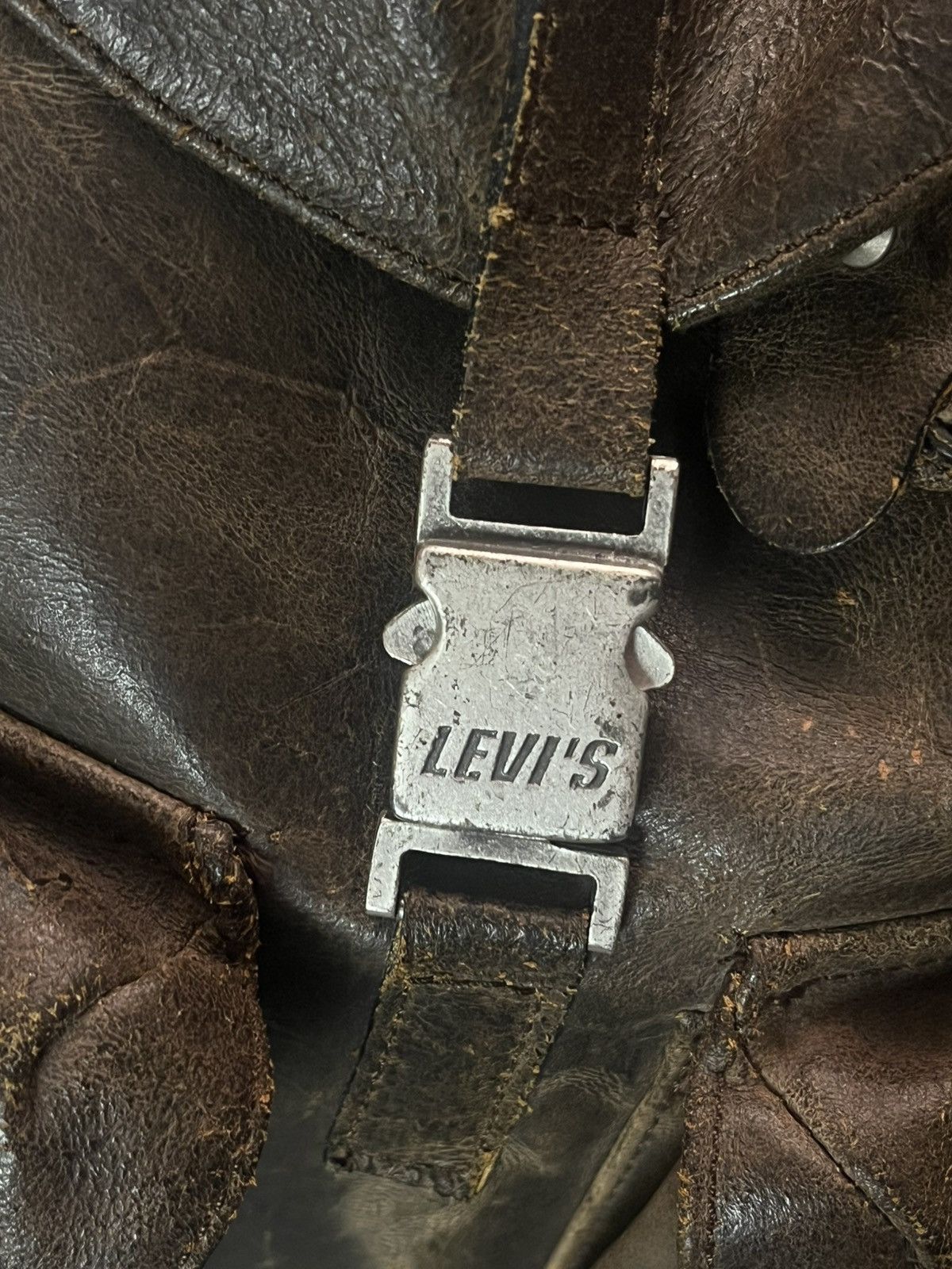 Levi's × Vintage Vintage Leather Bag Brown Levi’s 90s Avantgarde Size ONE SIZE - 6 Thumbnail