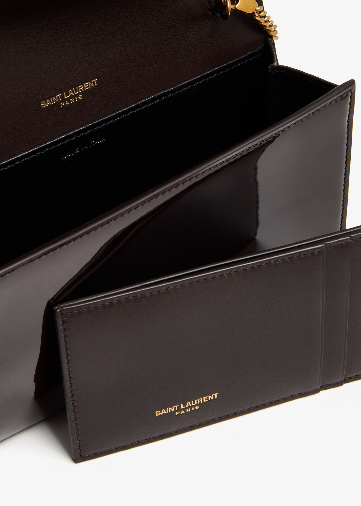 Saint Laurent Paris o1b1hav110724 Size: OS / Uptown Chain Wallet in Brown Size ONE SIZE - 4 Thumbnail