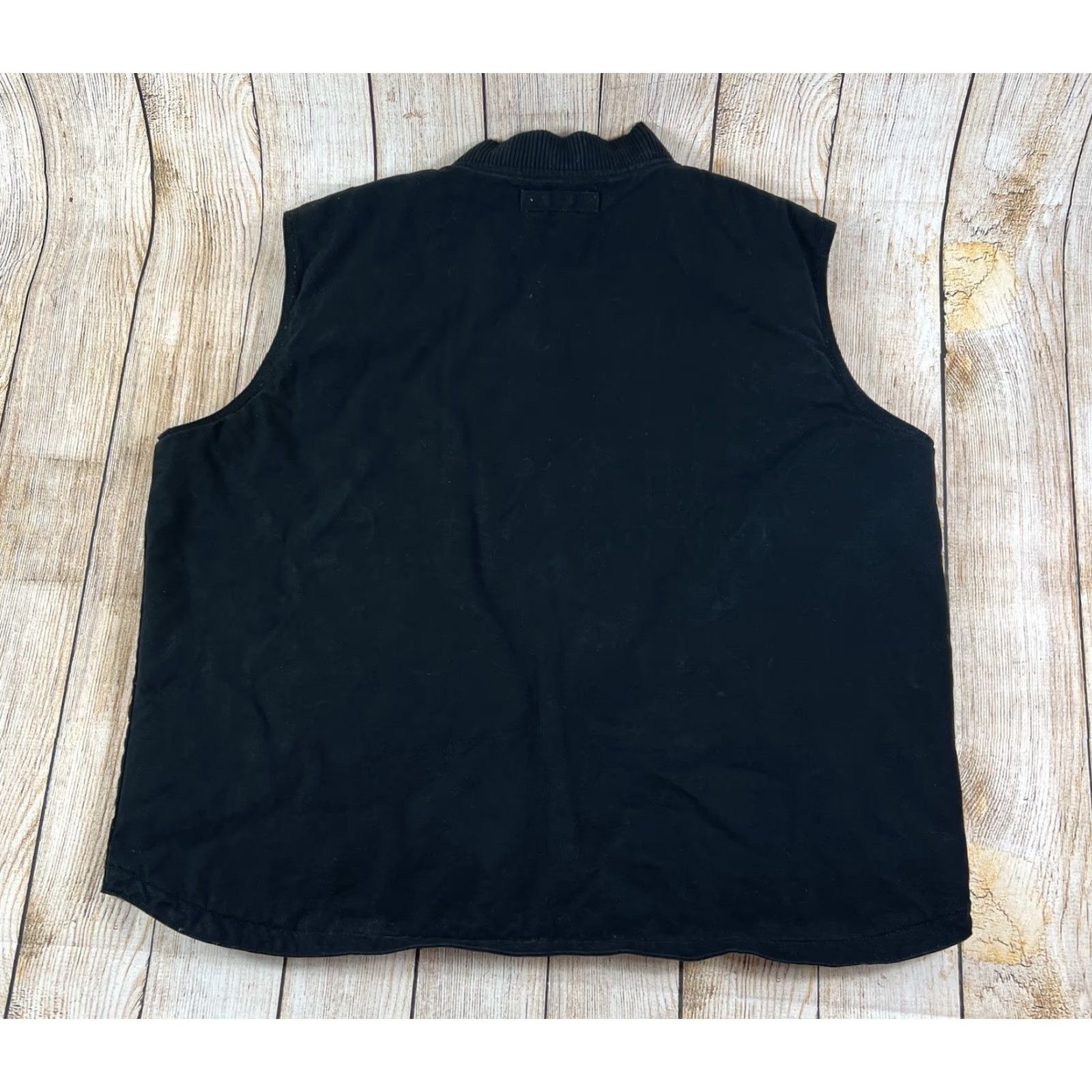 Vintage Legendary Whitetails Cross Trail Workwear Vest Mens 3XL Black Canvas Zip Insulated Pockets Quilted Lined Regular Short Jacket/Coat Length Vest Size US XXL / EU 58 / 5 - 6 Thumbnail