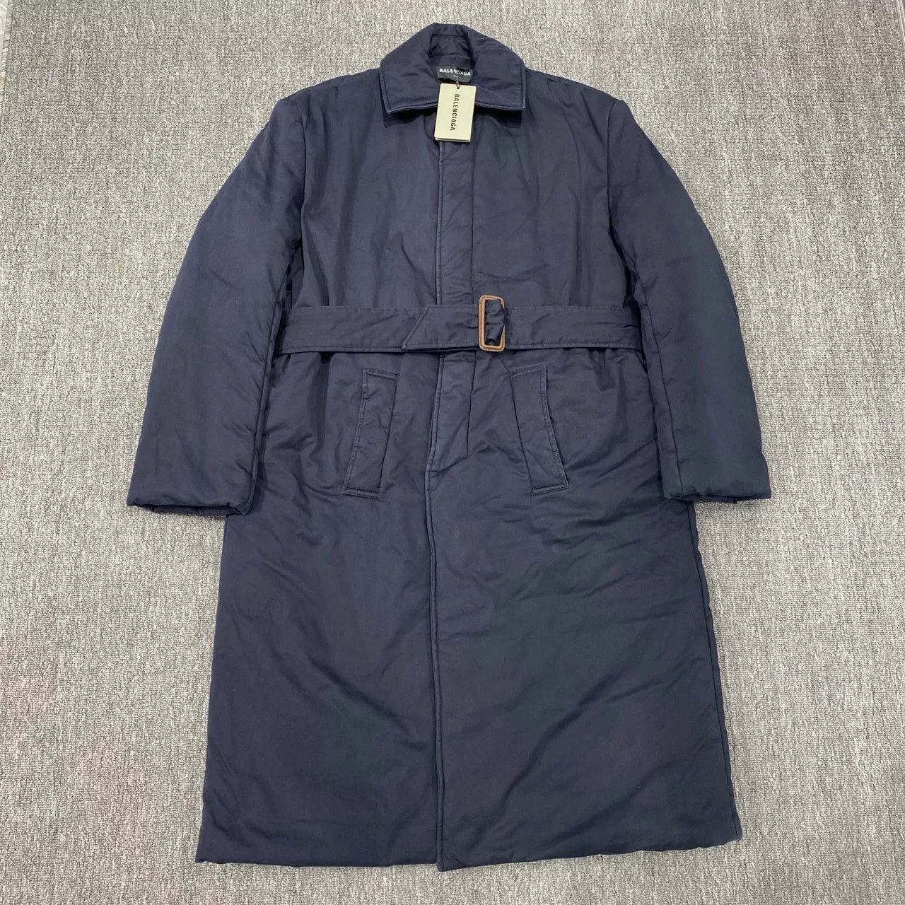 Balenciaga blue cotton coat by Balenciaga Size US L / EU 52-54 / 3 - 1 Thumbnail