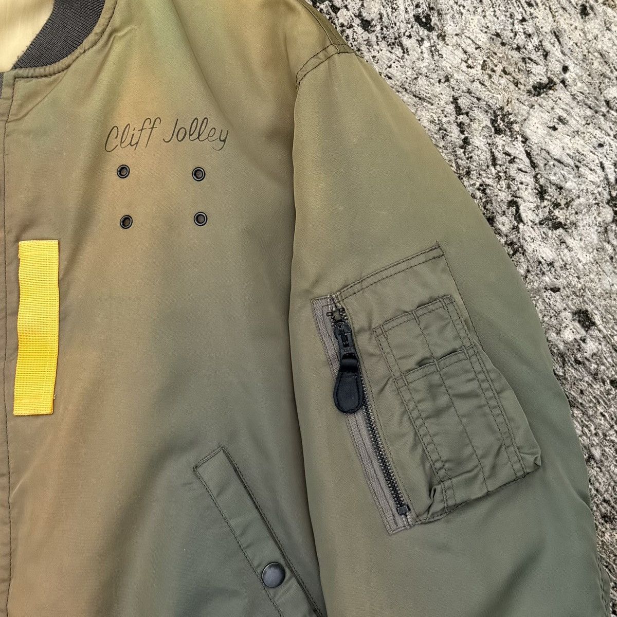 Avirex VTG MA-1 Flight Jacket Art Sabre Ace Korea Japan Bomber Size US L / EU 52-54 / 3 - 17 Thumbnail