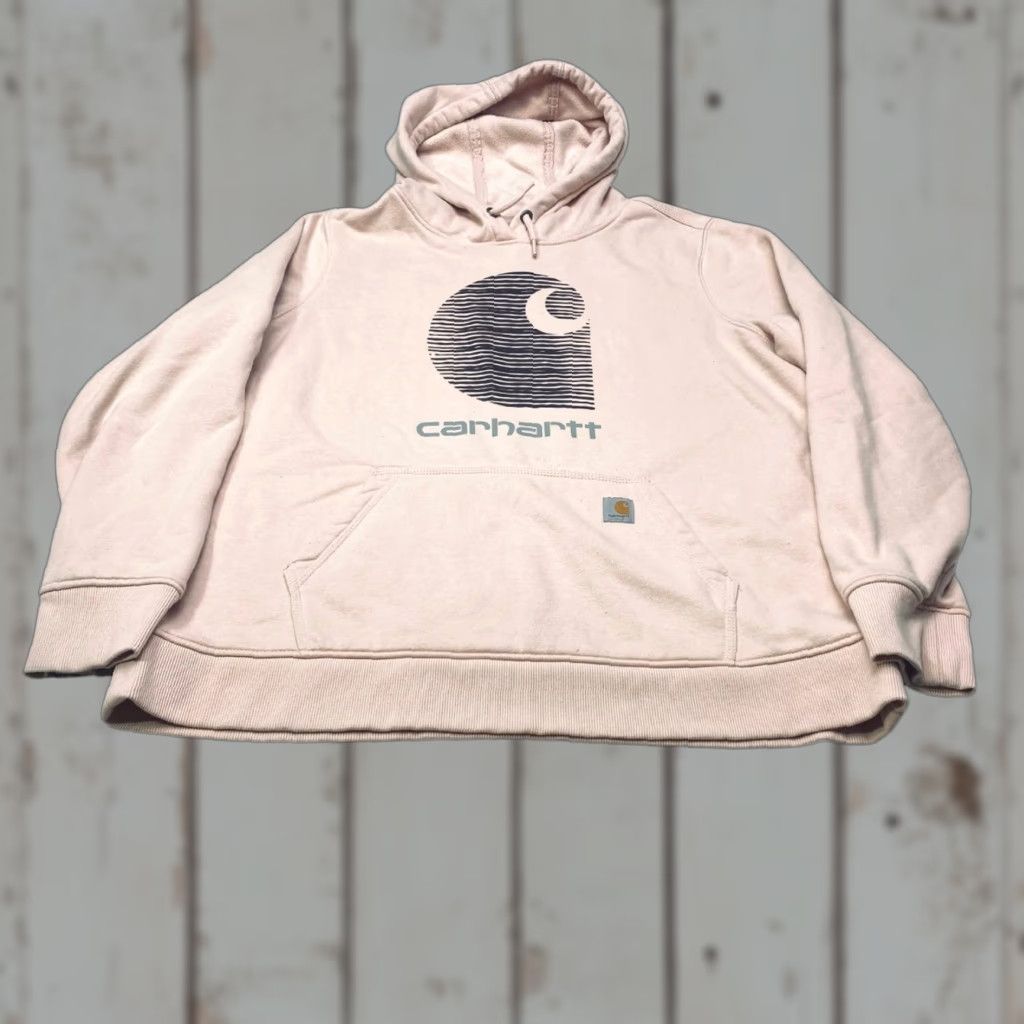 Carhartt VINTAGE Carhartt Rain Defender Hoodie Women's 2XL Pink Pullover Relaxed Fit Workwear Size XXL / US 16-18 / IT 52-54 - 1 Thumbnail