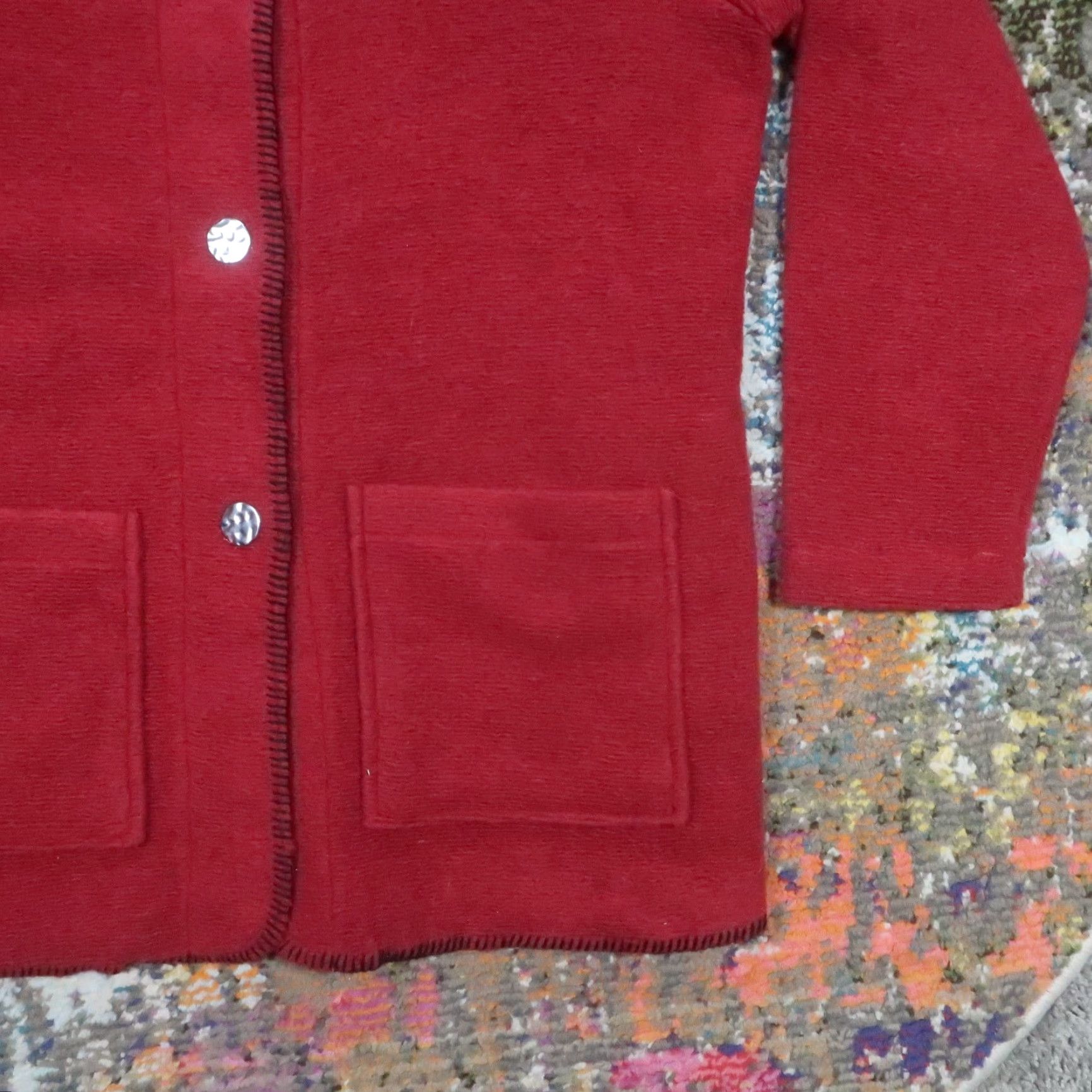 Vintage VINTAGE The Vermont Country Store Wool Blend Cardigan Sweater Women Red Long Sleeve Button Pockets Knit Jacket Casual Size S / US 4 / IT 40 - 6 Thumbnail