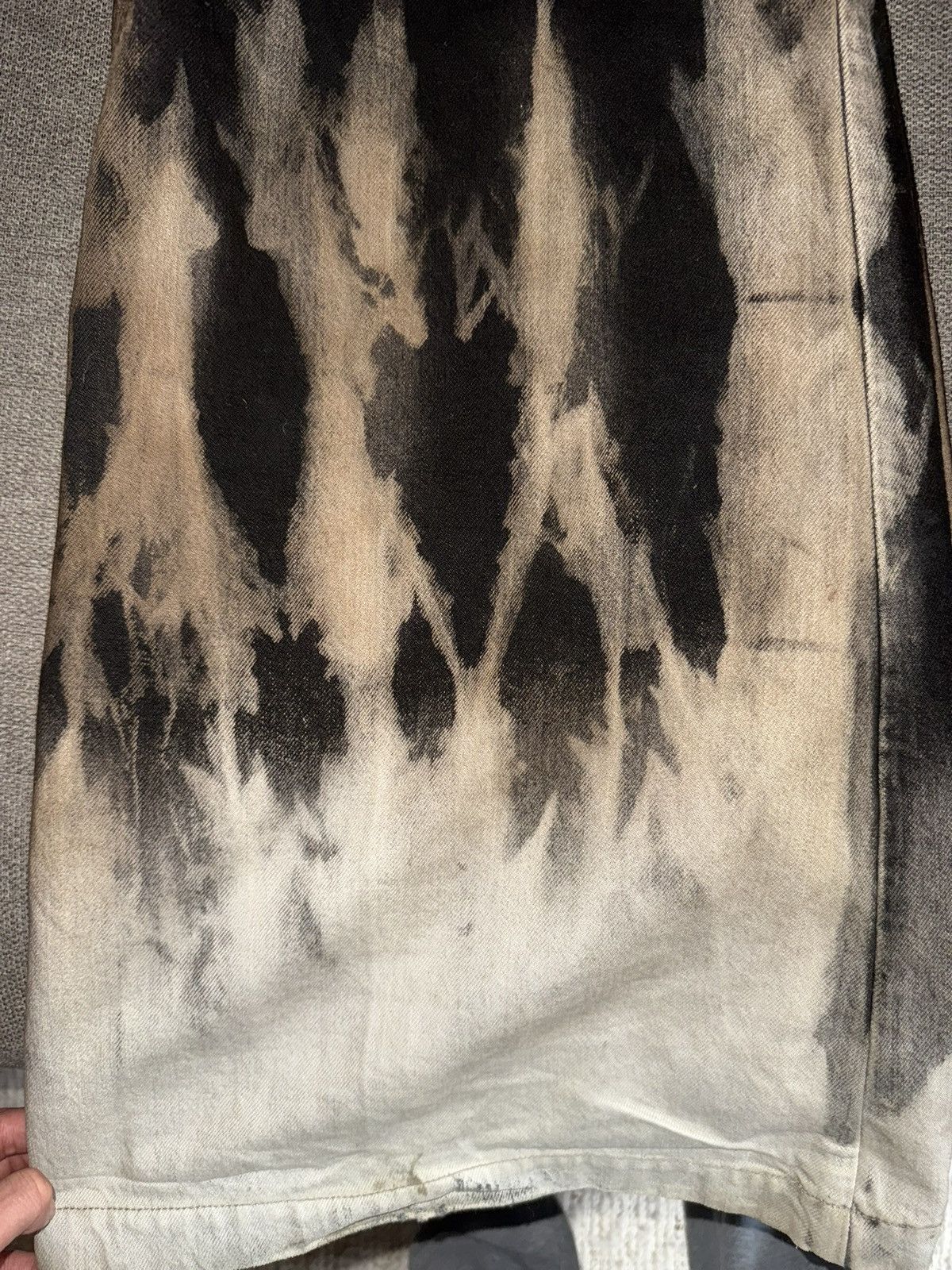 Rick Owens DRKSHDW by Rick Owens Wide-Leg Cargo Denim Jeans – XS Size US 34 / EU 50 - 2 Thumbnail