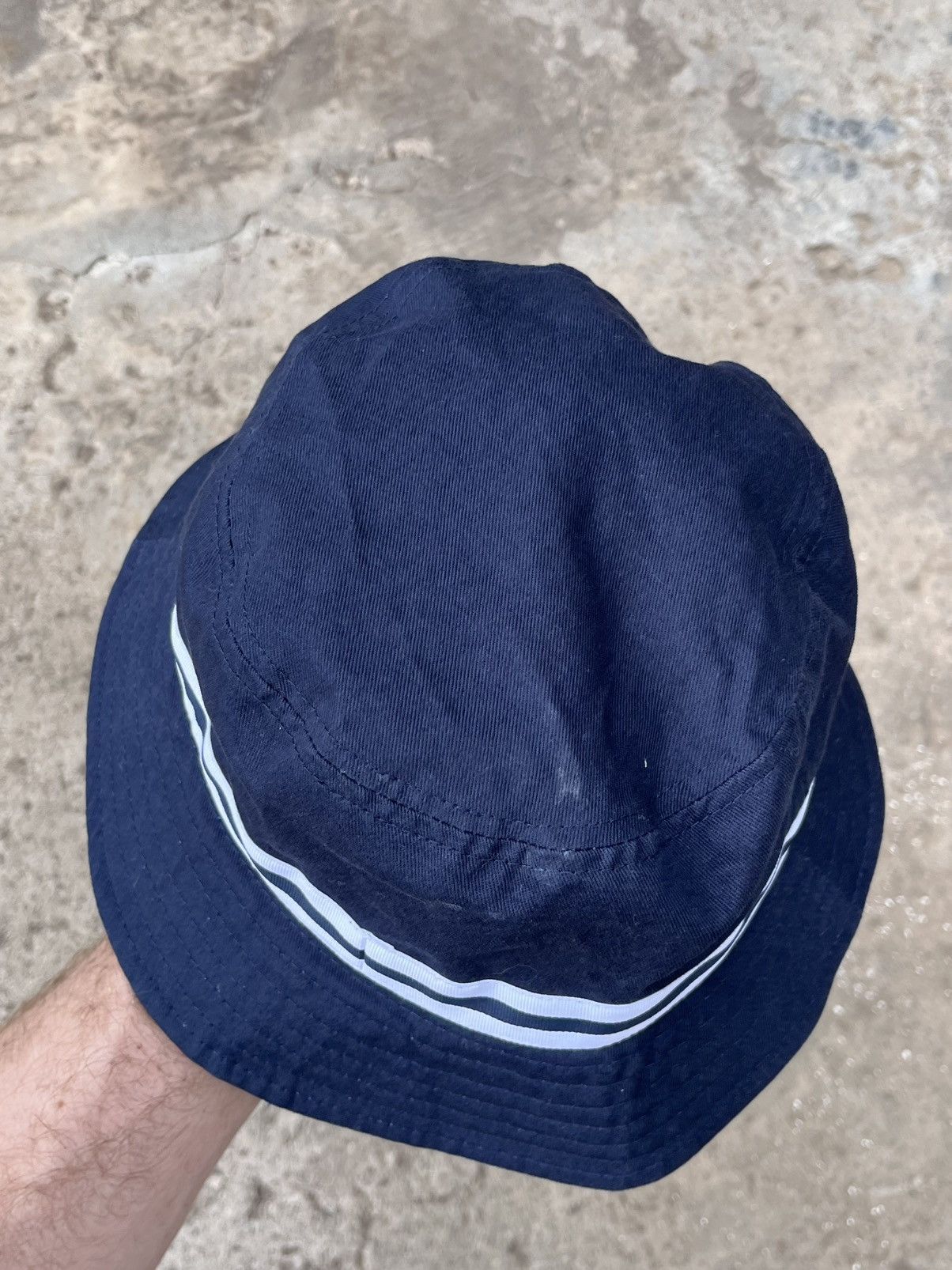 Kangol Vintage Kangol Bucket Hat Blue White Striped Avantgarde Y2K Size 38 - 5 Thumbnail
