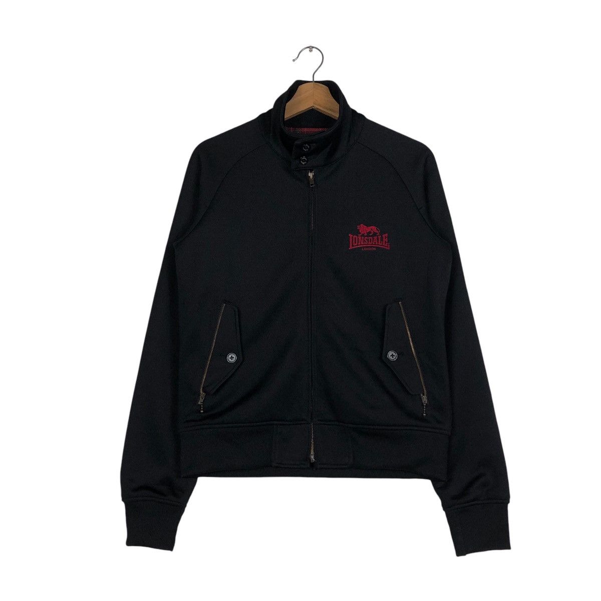 Japanese Brand 📌Vintage Bomber Jacket Biker Lonsdale London Big Logo Size US M / EU 48-50 / 2 - 2 Thumbnail