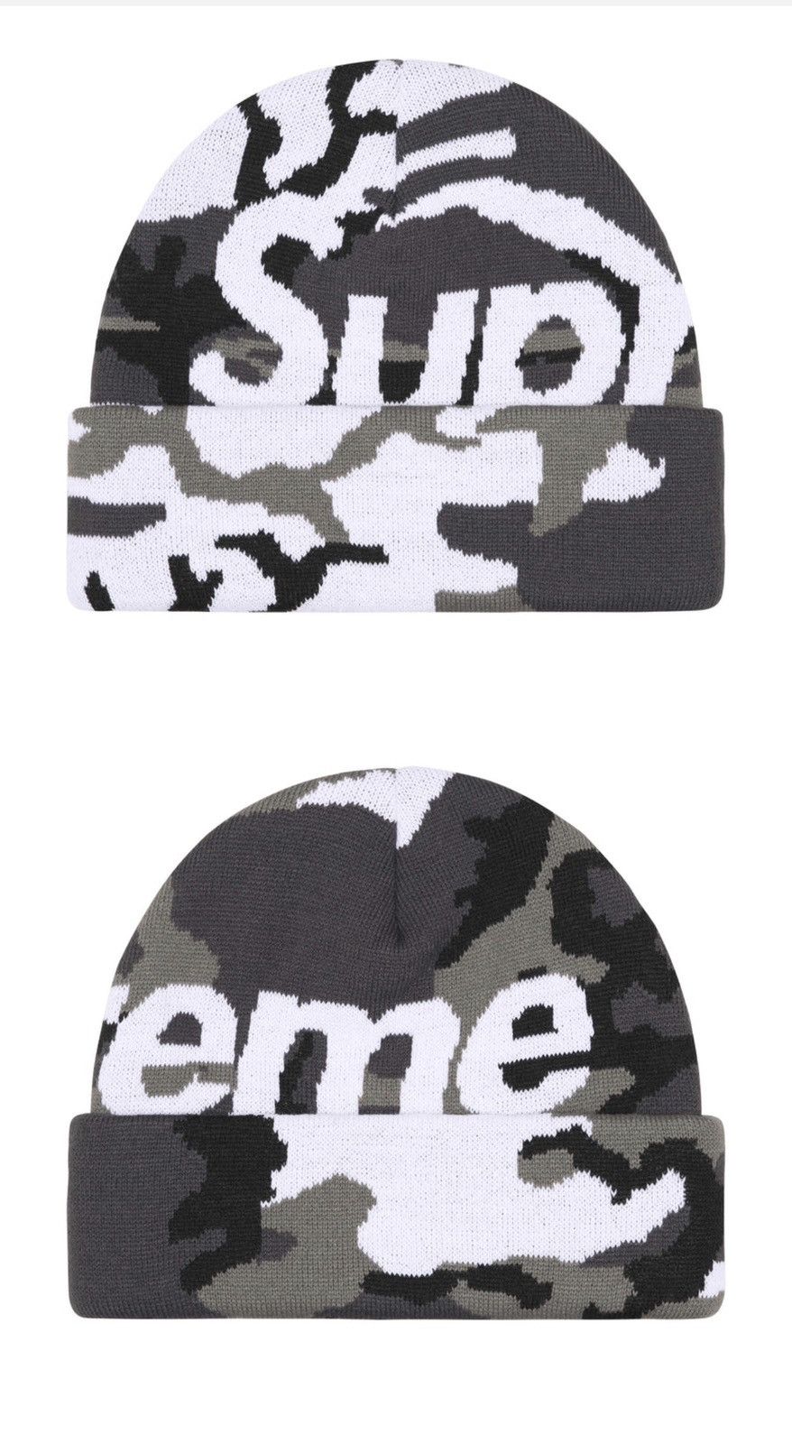 Big Logo Camo Beanie