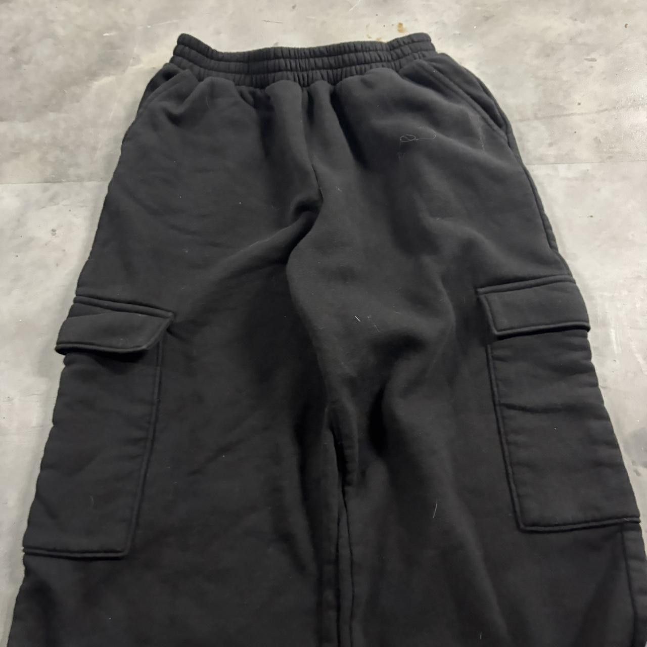 Vintage Crazy Vintage Y2K/2000s Black Streetwear Cargo Sweatpants! Size XXS Size US 26 / EU 42 - 3 Thumbnail