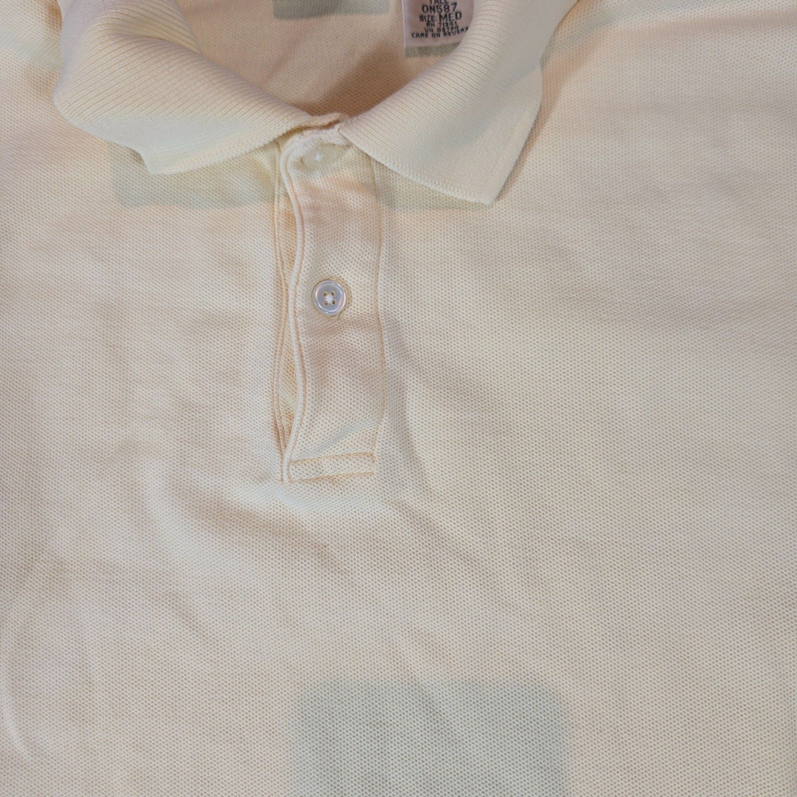 L.L. Bean LL Bean Yellow Polo Shirt Medium Tall Knit Short Sleeve Size US M / EU 48-50 / 2 - 2 Thumbnail