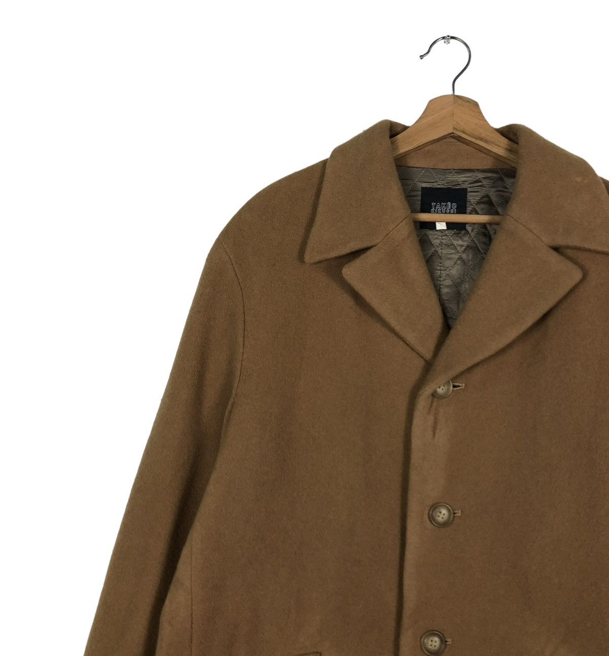 Japanese Brand 🔥VINTAGE LONG JACKET WOOL HERRINGBONE TAKEO KUKICHI Size US M / EU 48-50 / 2 - 5 Thumbnail
