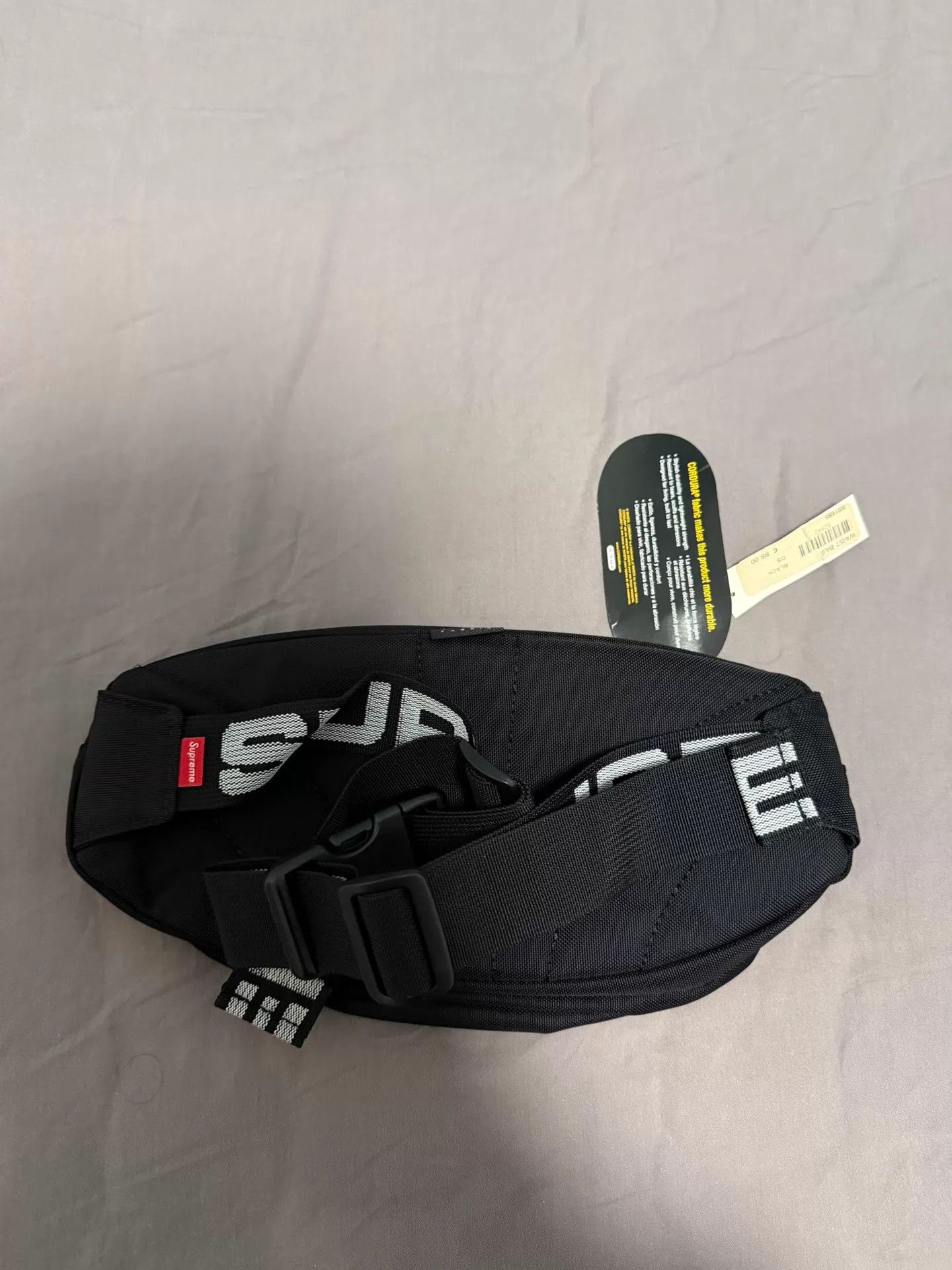 SUPREMEBEING Supreme ss18 3M Reflective Tag Waist Bag Black Size ONE SIZE - 3 Thumbnail