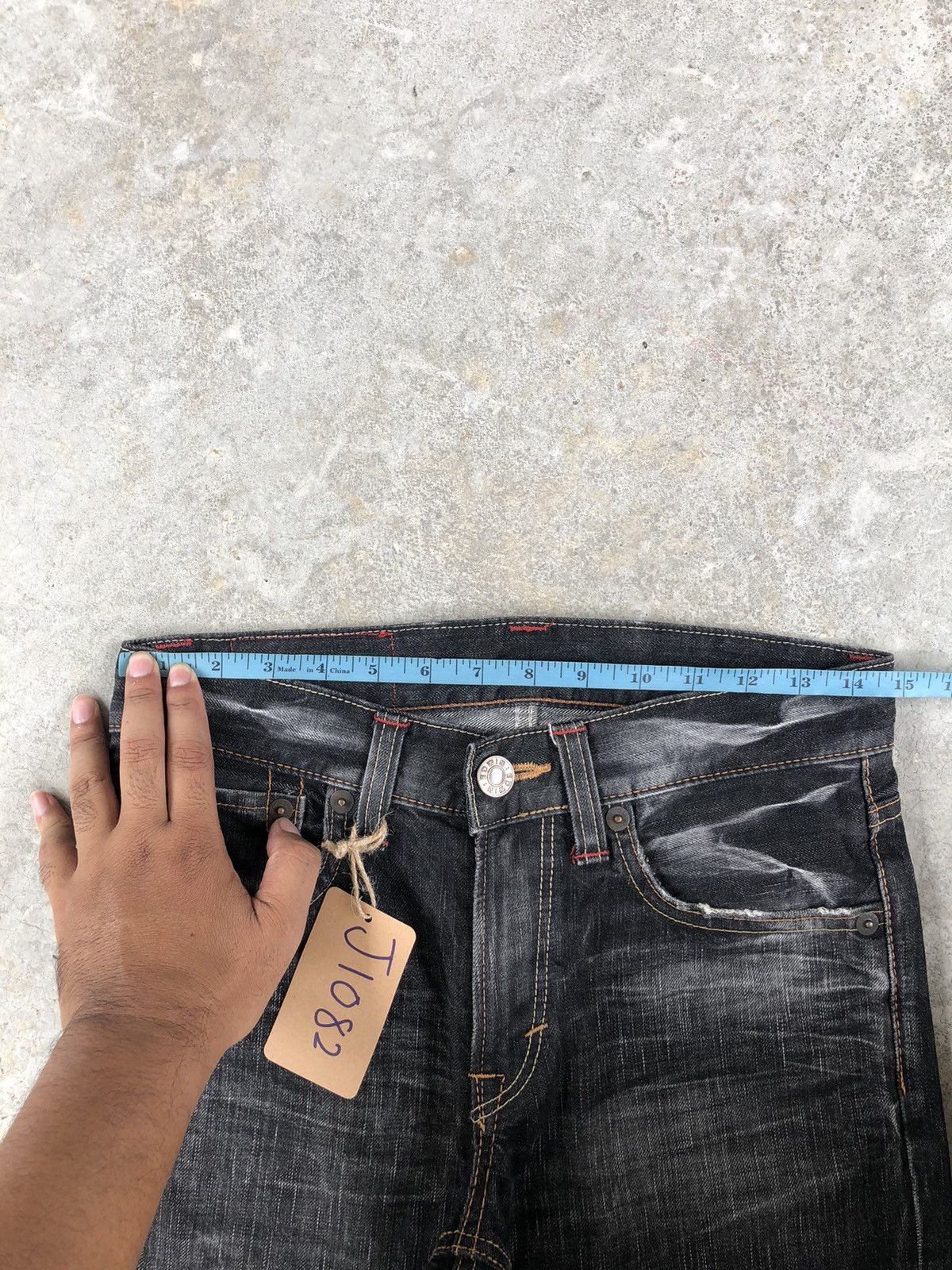 If Six Was Nine Japanese Edwin Flared Jeans Distressed Jeans 512 Size US 29 - 21 Thumbnail