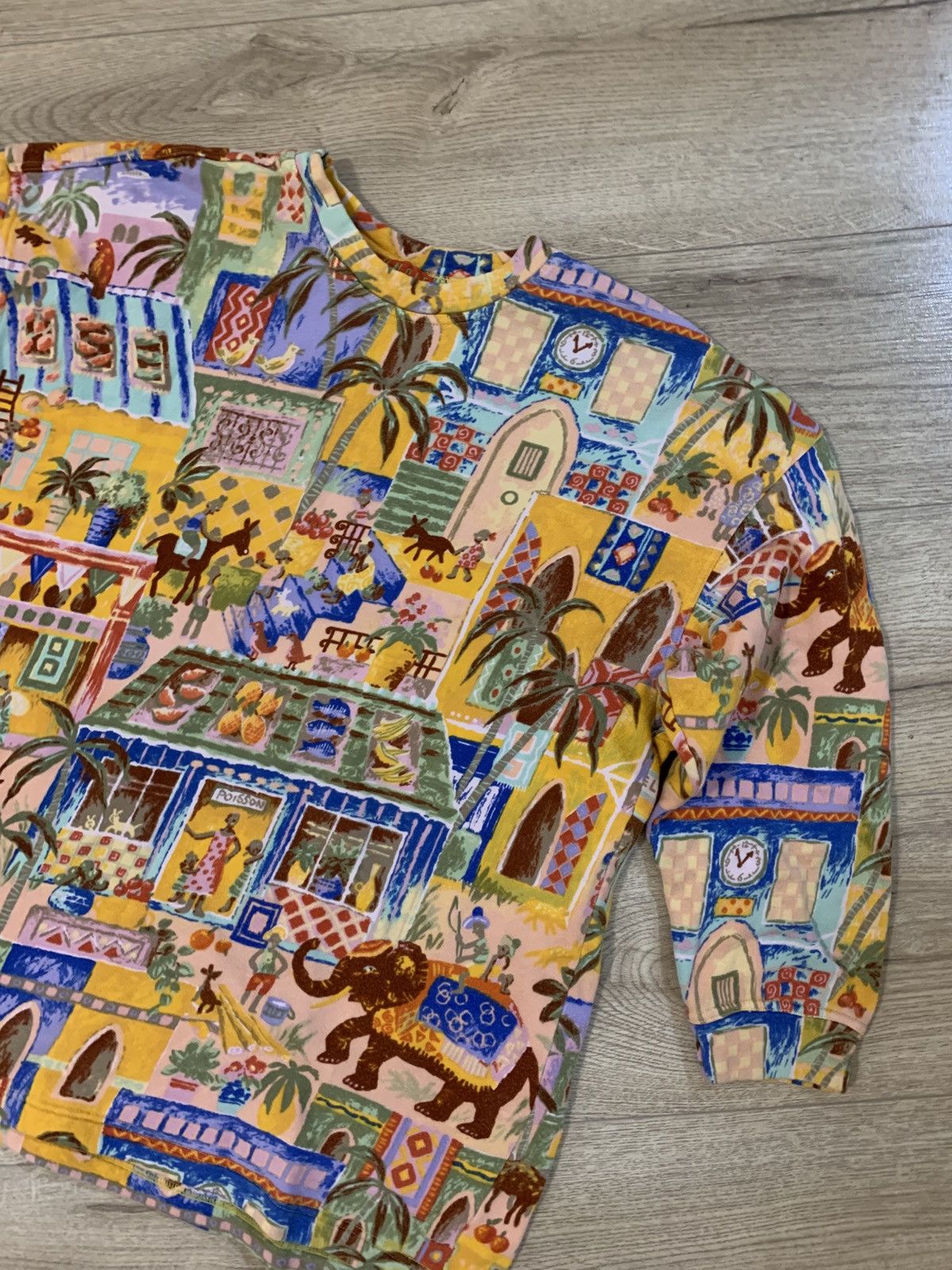 Kenzo Vintage 80-90 Kenzo Jungle Graphic Cotton Sweatshirt (L) Size US L / EU 52-54 / 3 - 3 Thumbnail