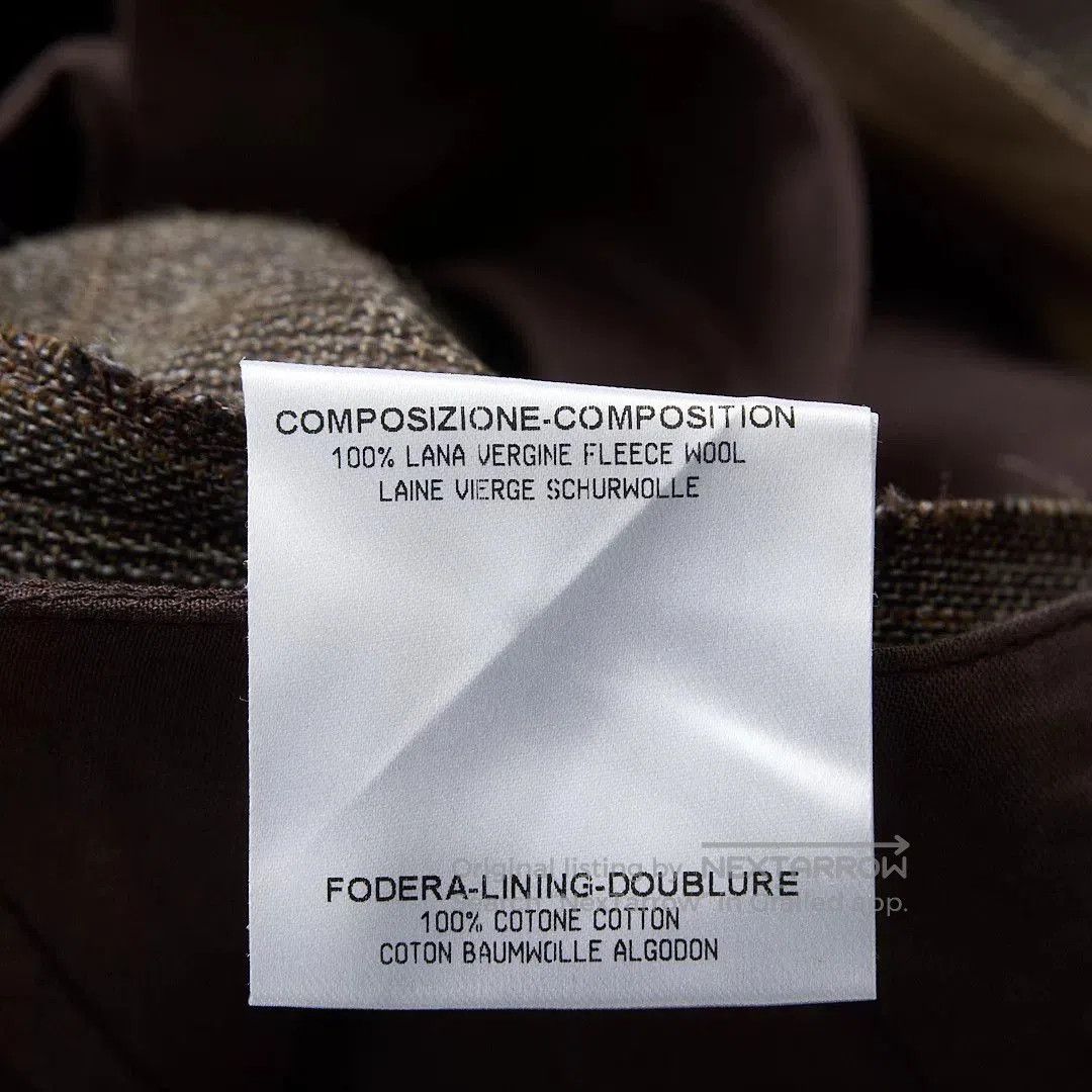 Saint Laurent Paris Saint Laurent Brown Check Drawstring Trousers. Size US 28 / EU 44 - 7 Thumbnail