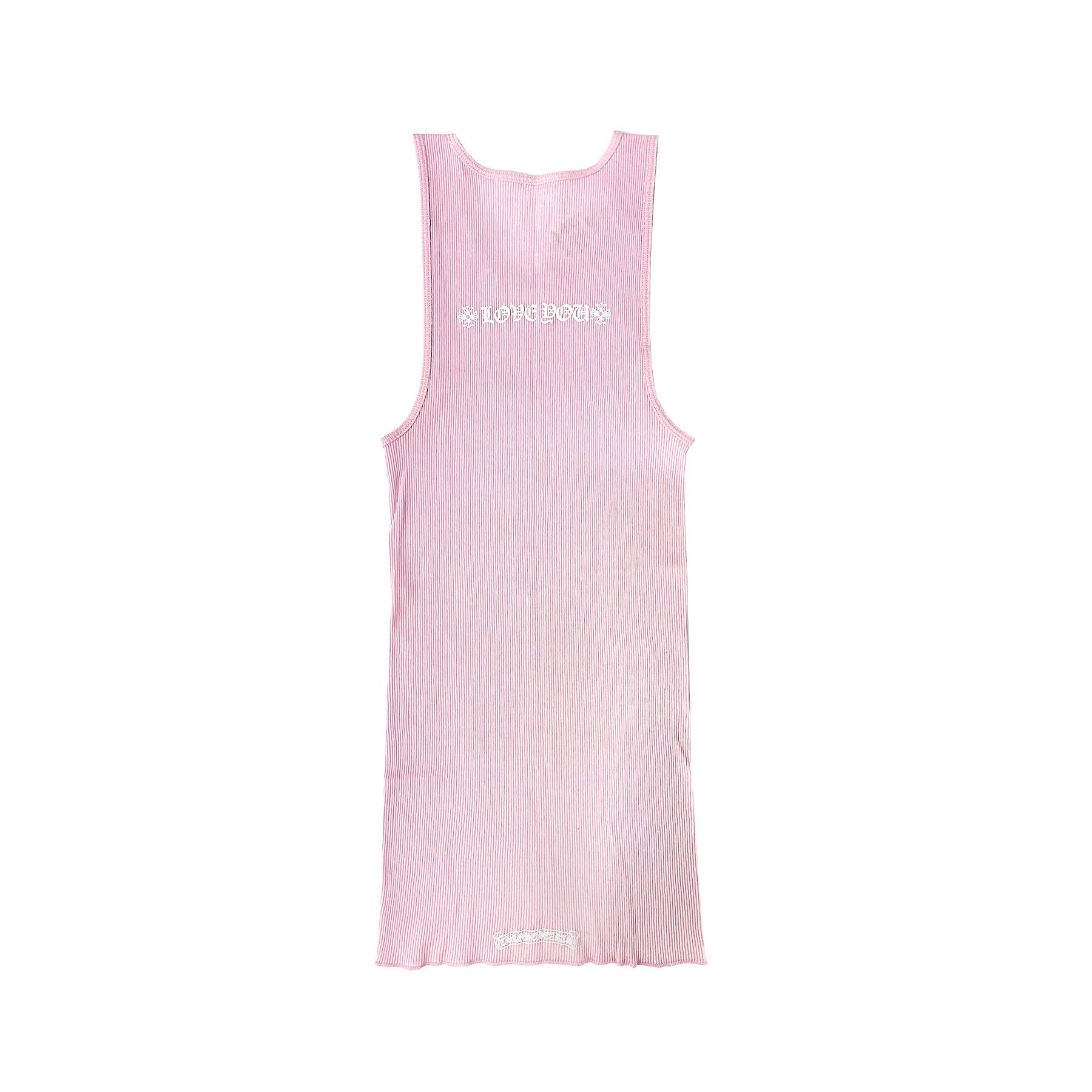Chrome Hearts Chrome Hearts Pink LOVE YOU Neck Logo Tank Top Size S / US 4 / IT 40 - 2 Thumbnail