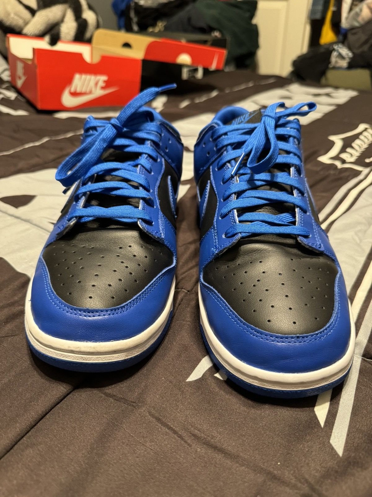 Nike × Vintage Nike Dunk Low Retro Hyper Cobalt Size US 11.5 / EU 44-45 - 3 Thumbnail