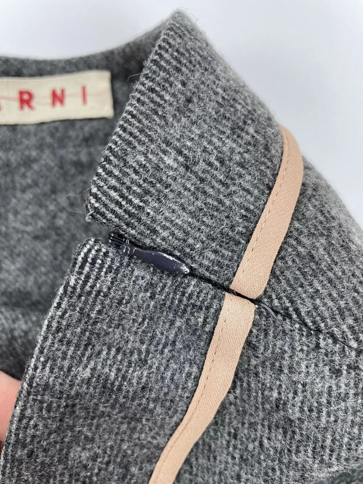 Marni MARNI Wool Short A-line Womens Skirt Grey Size 40 Size 27" / US 4 / IT 40 - 11 Thumbnail