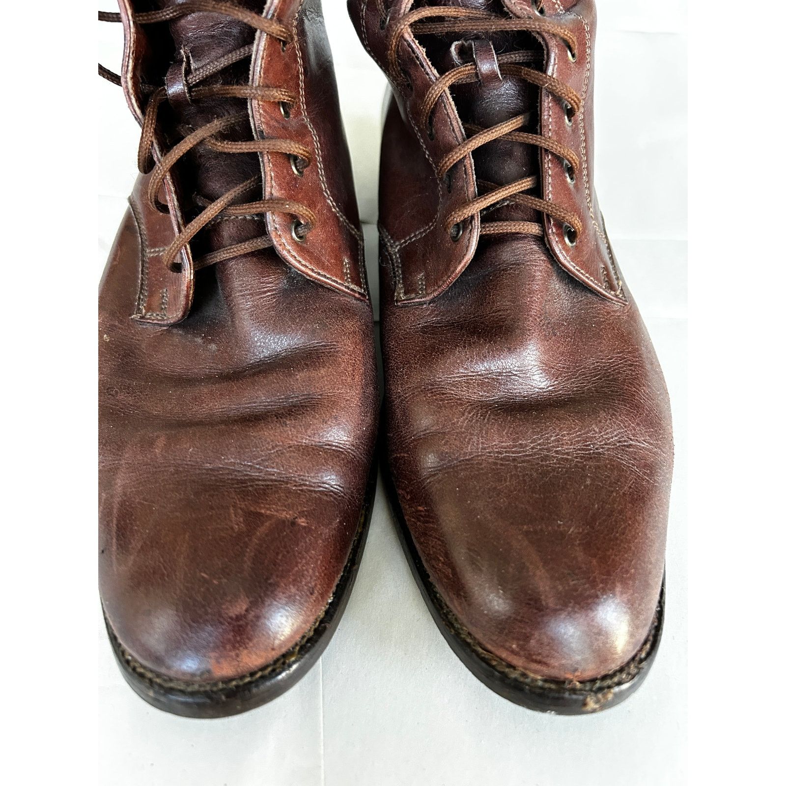 Vintage Vintage Brown Leather Riding/Aviator Women's Boots medium Size US 7 / IT 37 - 5 Thumbnail