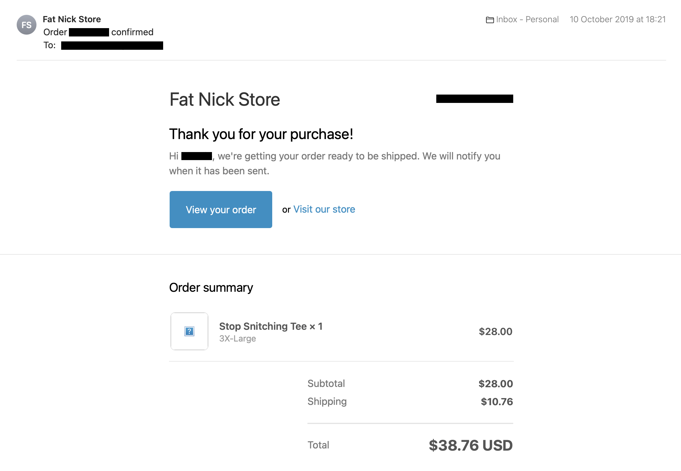 Superrradical Stop Snitching Tee Size US XXL / EU 58 / 5 - 6 Thumbnail