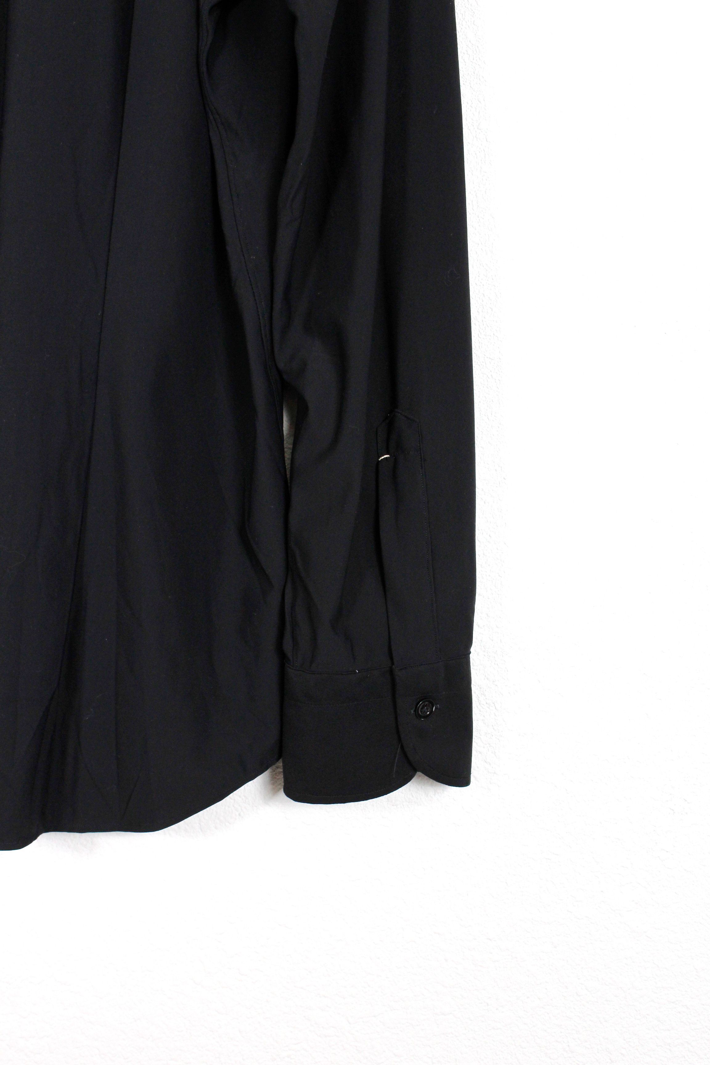 Mazzarelli Mazzarelli Italy Black Formal Dress Shirt 44 Size US L / EU 52-54 / 3 - 6 Thumbnail