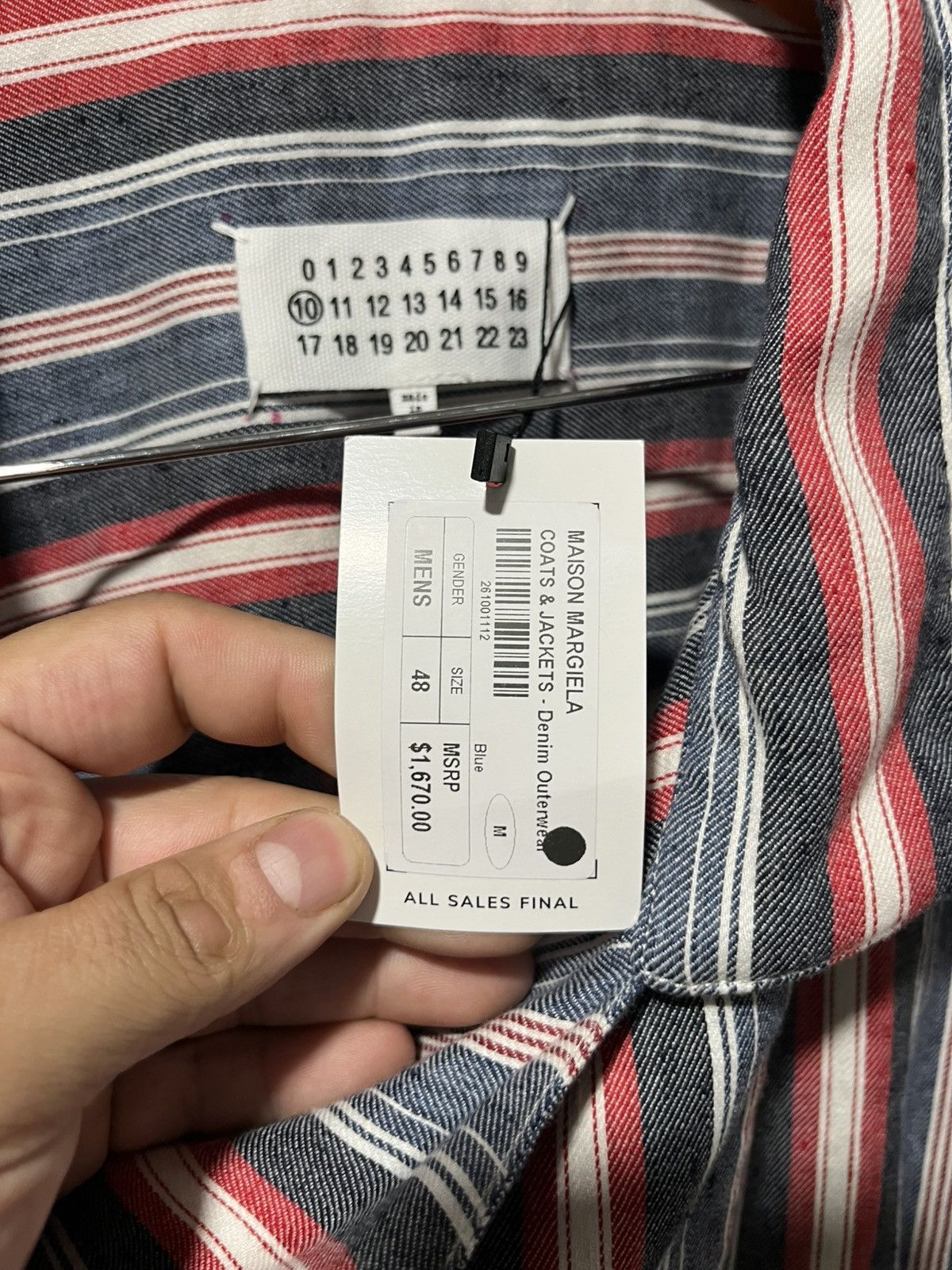 Maison Margiela Maison Margiela Striped Robe New Size 48 Mens Rare Size US M / EU 48-50 / 2 - 4 Thumbnail