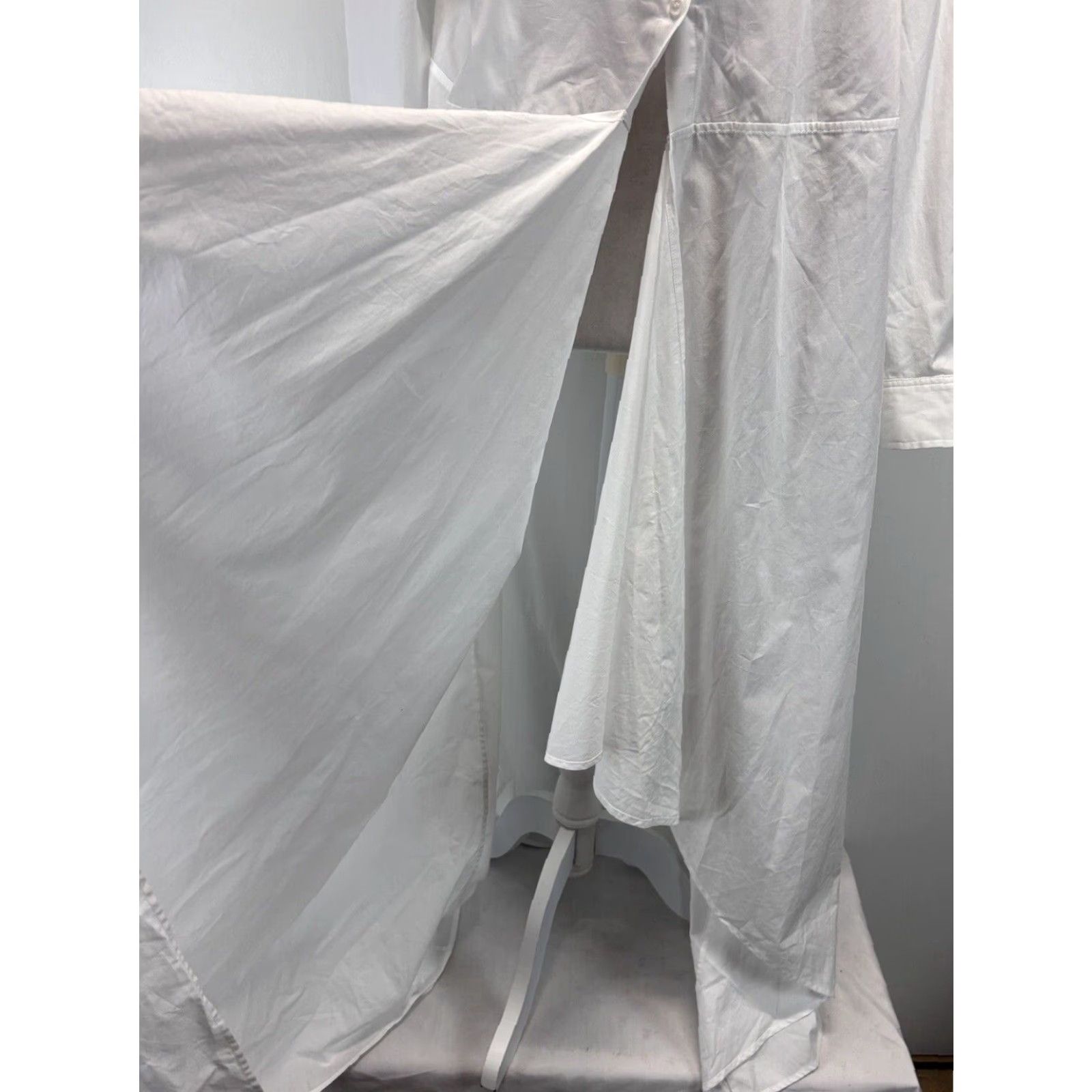 Rosetta Getty VINTAGE Rosetta Getty Long Shirt Dress Sz 12 Women’s White Cotton Classic Casual Size XL / US 12-14 / IT 48-50 - 6 Thumbnail