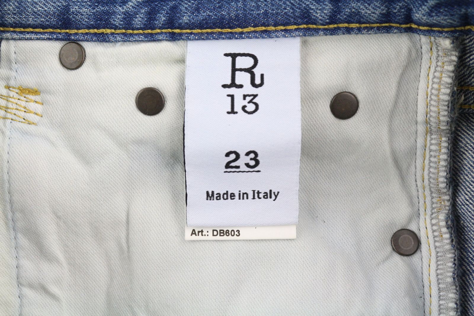 R13 CROPPED WIXDELEG 23 Loose Straight Ankle Length 84407 Size 23" - 9 Thumbnail