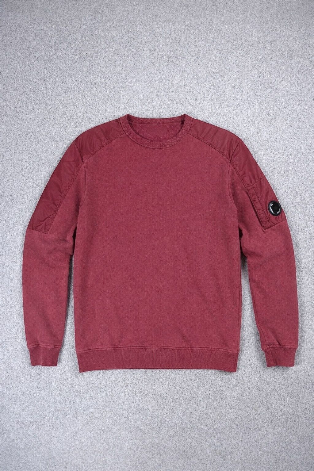 Burgundy sweatshirt C.P. Company nylon gorpcore unique rare