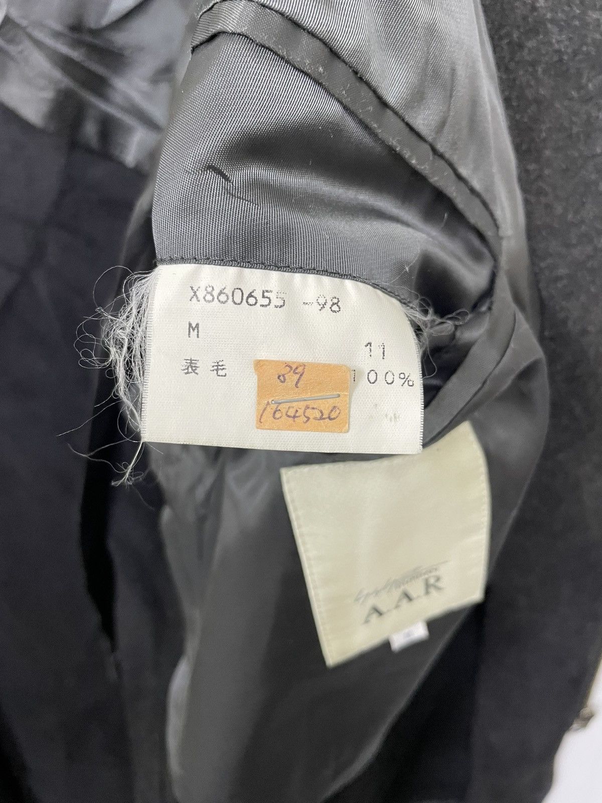 Yohji Yamamoto Yohji Yamamoto avant-garde A.A.R long zipper jacket wool Size US M / EU 48-50 / 2 - 6 Thumbnail