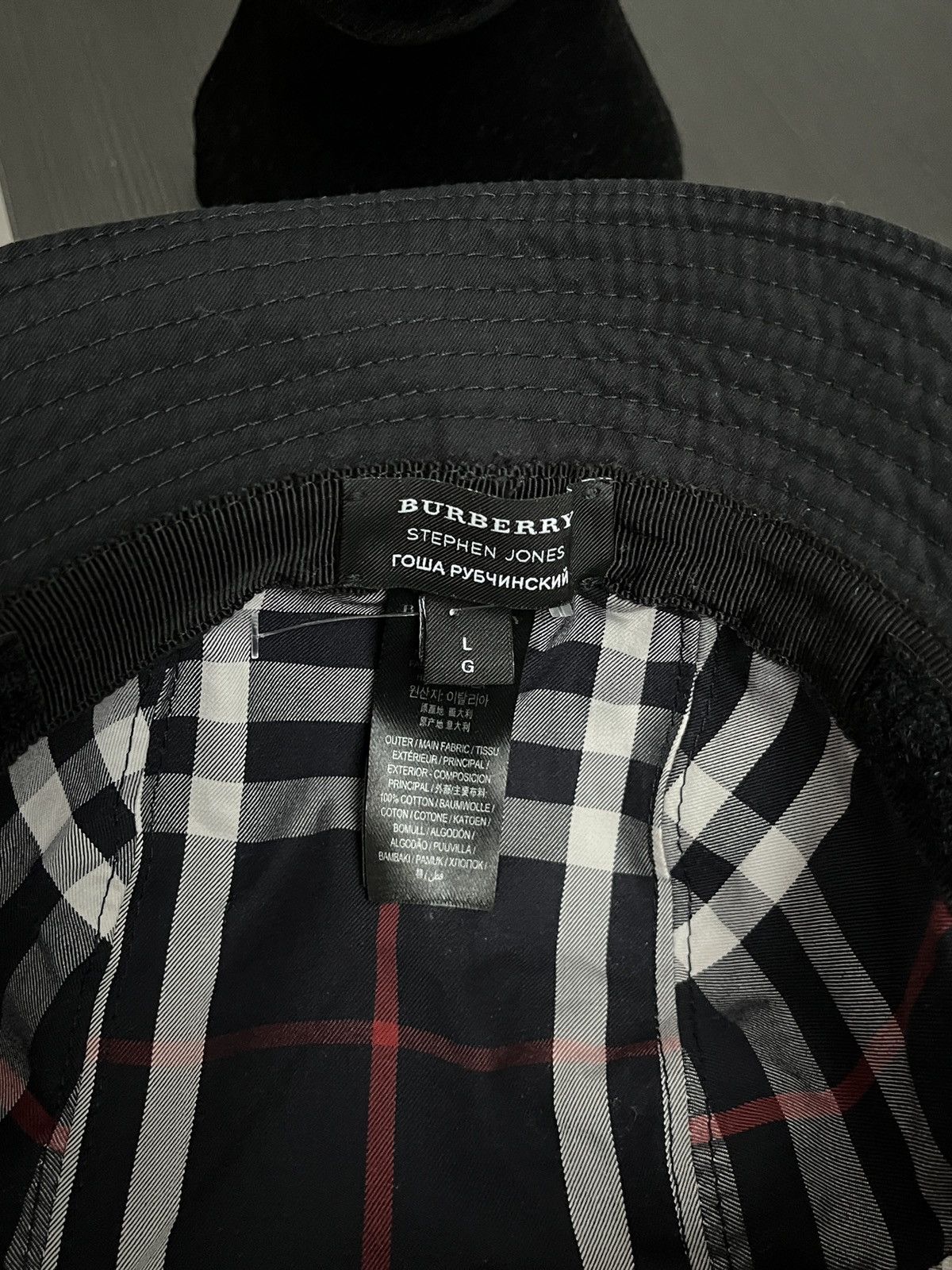 Burberry × Gosha Rubchinskiy GOSHA x Burberry Check Print Bucket Hat (unisex) Size ONE SIZE - 17 Thumbnail