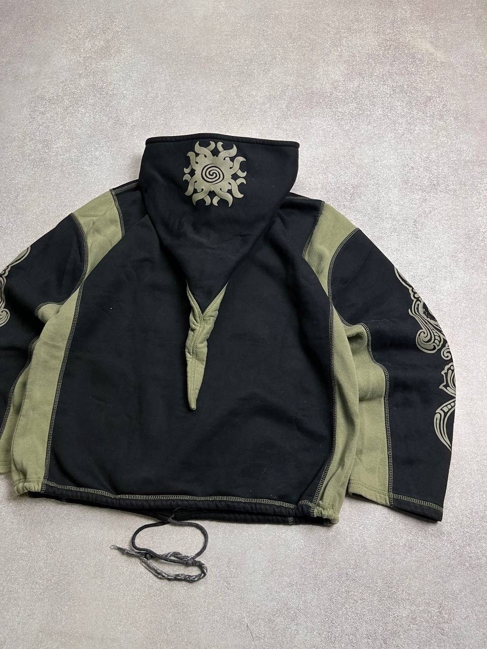 Vintage Vintage Tribal Archival Tattoo Boxy Zip Hoodie Y2K L Size US L / EU 52-54 / 3 - 5 Thumbnail
