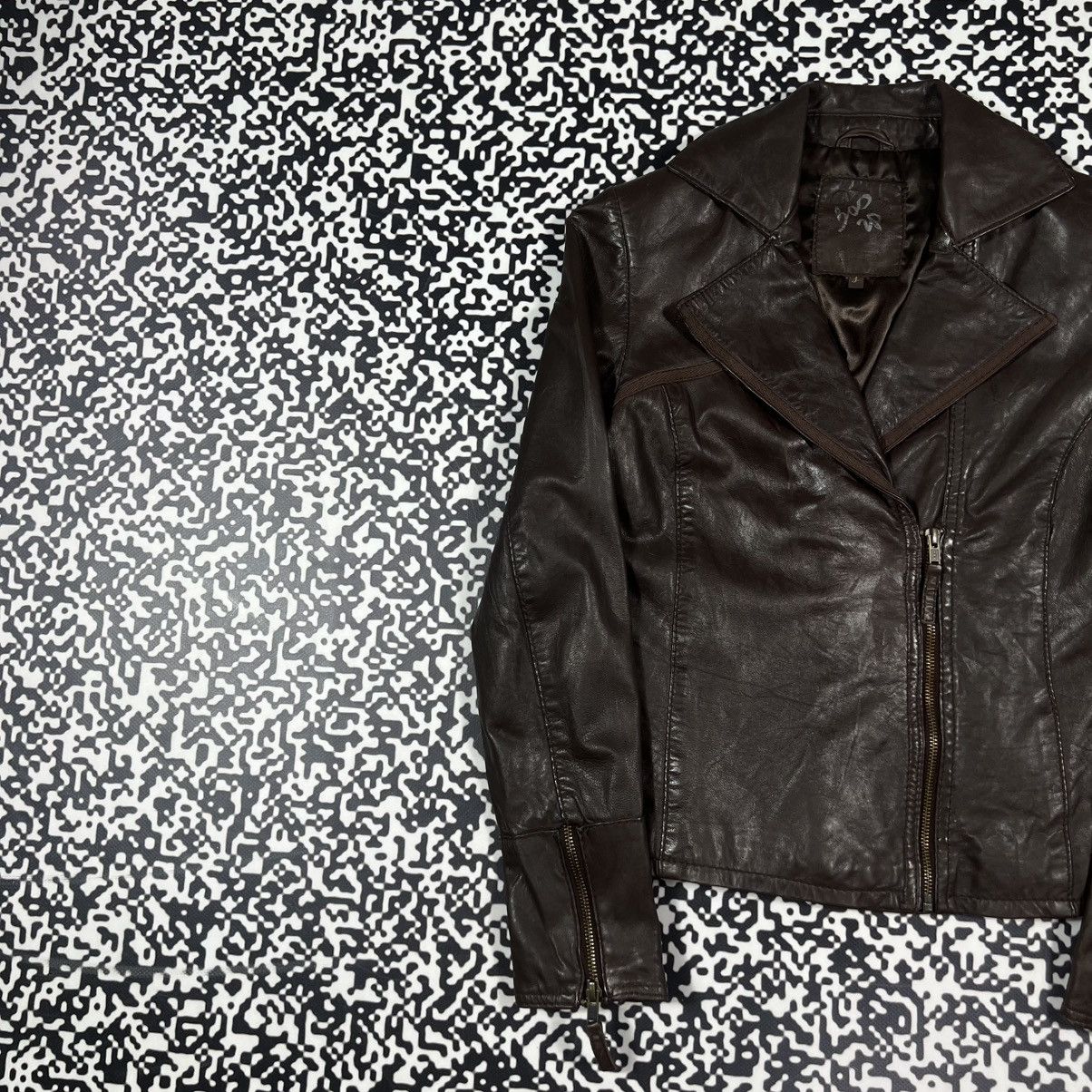 Japanese Brand Vintage Y2K Leather Zip Jacket Japanese Casual Casual Style Size S / US 4 / IT 40 - 4 Thumbnail