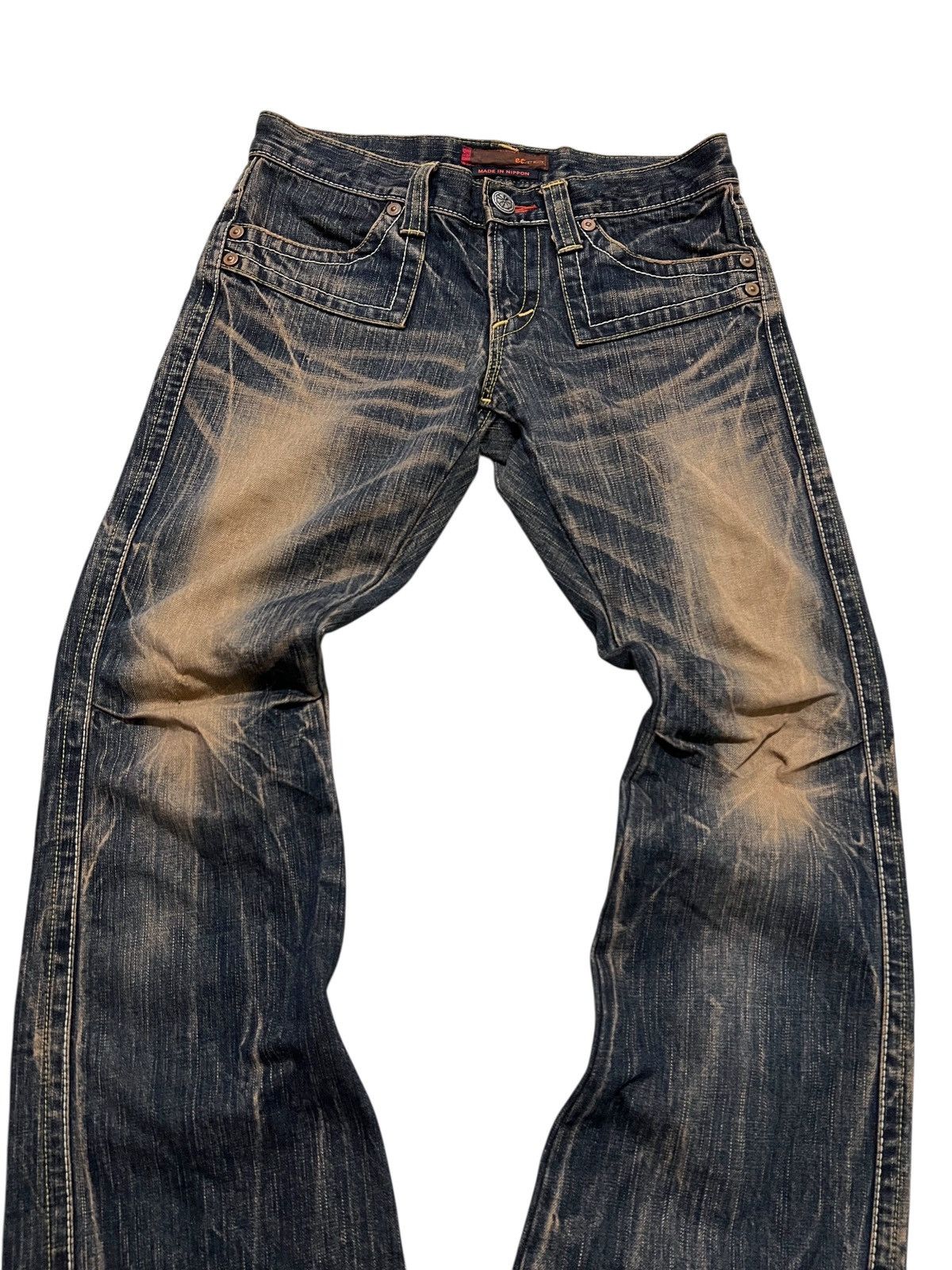 If Six Was Nine Et boite japanese low rise mudwash flared denim pants Size US 28 / EU 44 - 4 Thumbnail