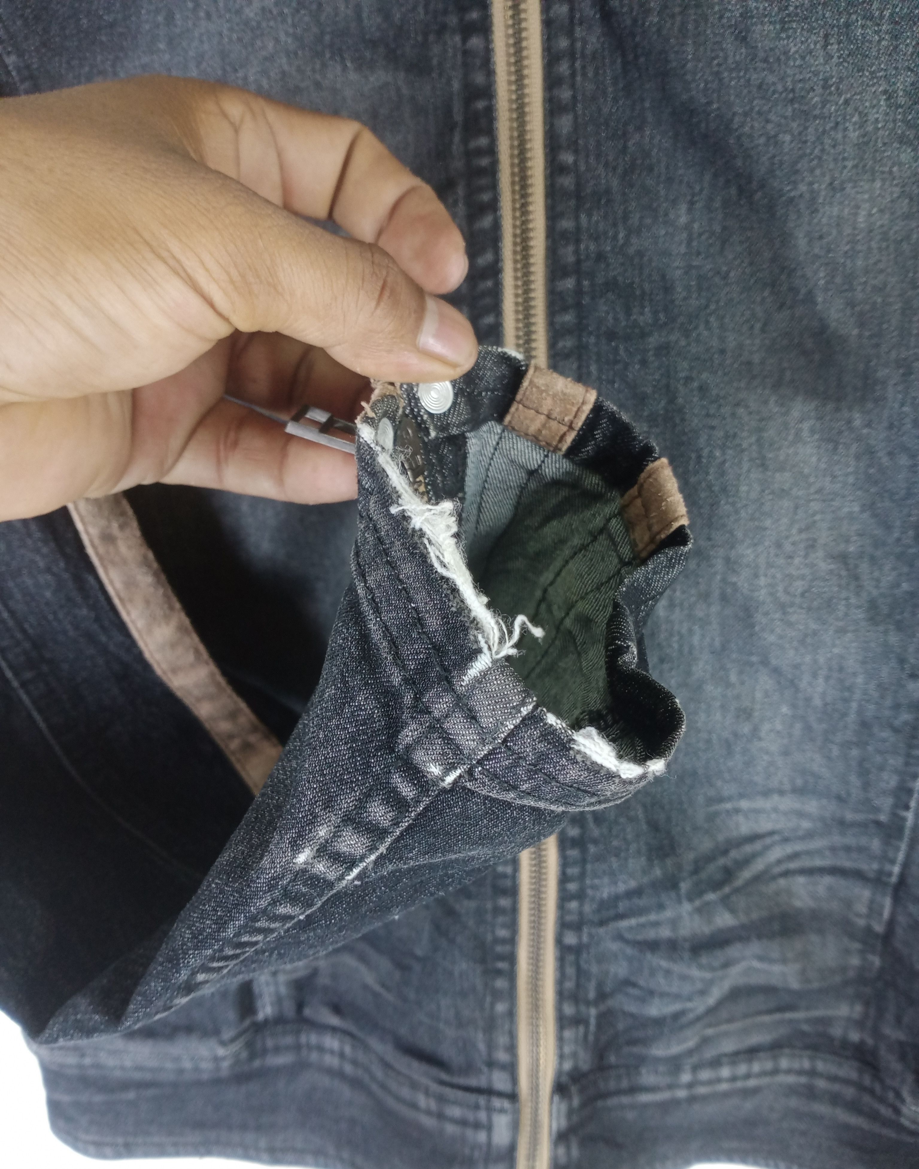 If Six Was Nine Rare Vintage Daily News Mud Wash Denim Jacket Size US M / EU 48-50 / 2 - 6 Thumbnail