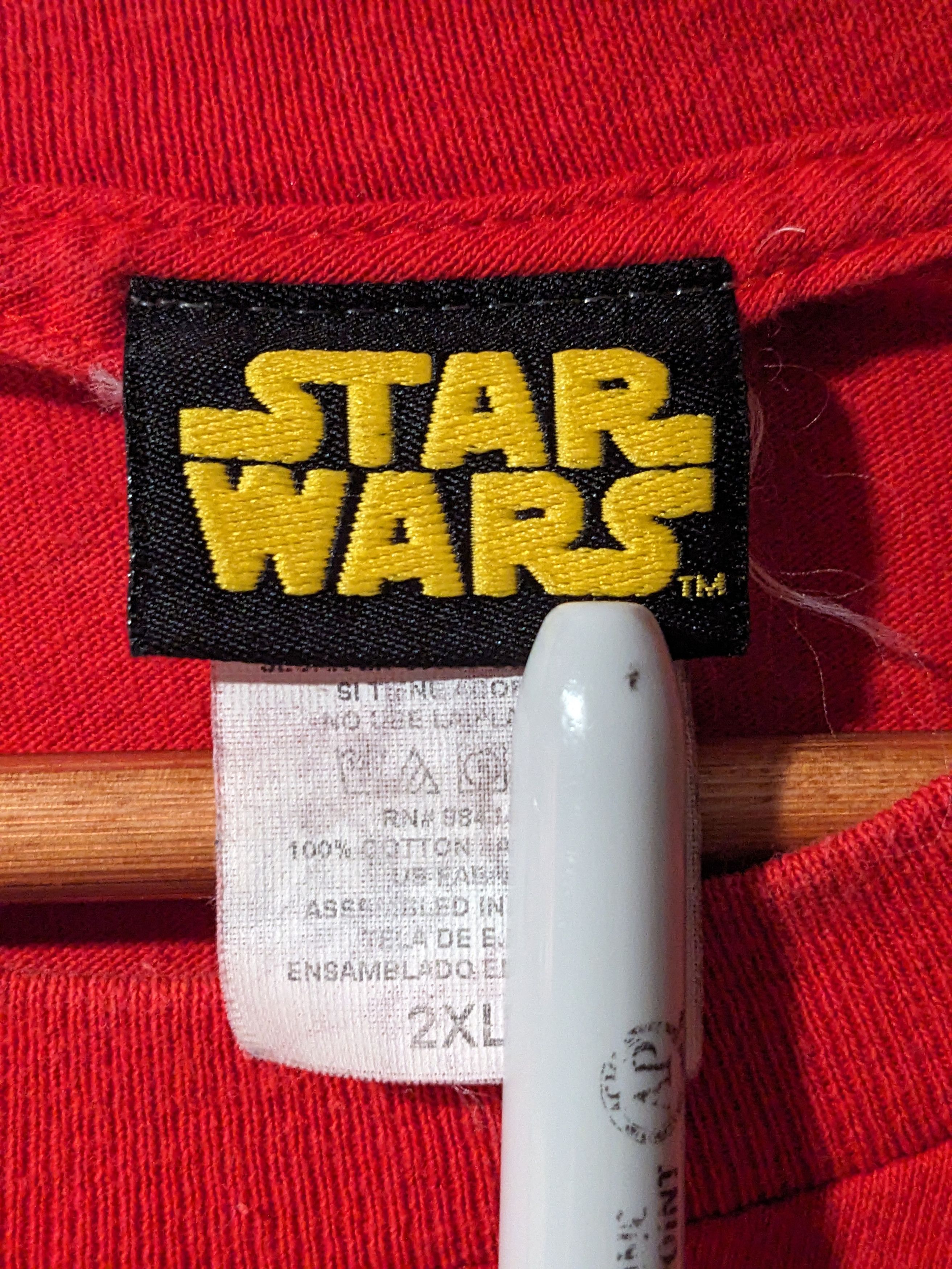 Star Wars Vintage Y2K Star Wars Darth Vader Red XX-Large T-Shirt Size US XXL / EU 58 / 5 - 4 Thumbnail