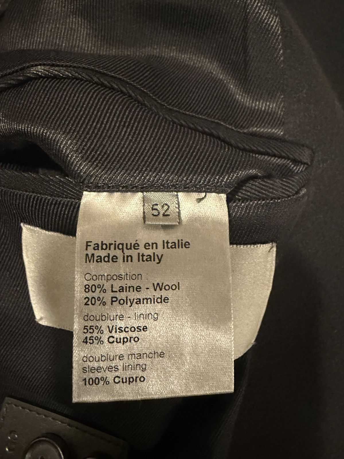 Dior Dior homme mens asymmetrical closure coat. 52/L Size US L / EU 52-54 / 3 - 11 Thumbnail