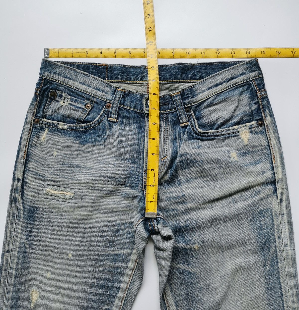 Edwin Edwin Japan Distressed Jeans ERD Grunge Size US 29 - 12 Thumbnail