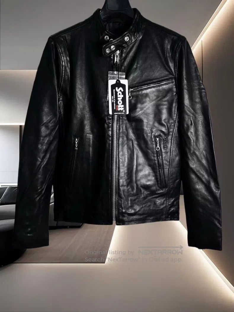 Other NYC Men's Leather Long Sleeve Jacket Size US S / EU 44-46 / 1 - 1 Thumbnail