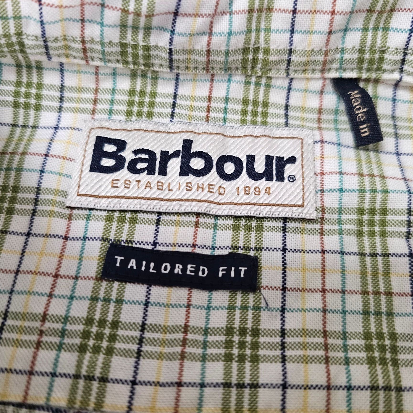 Barbour Barbour Shirt Mens Large Green Check Button-Down Long Sleeve Casual Shirt Size US L / EU 52-54 / 3 - 4 Thumbnail