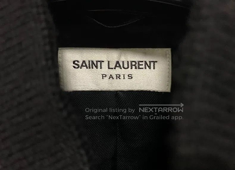 Saint Laurent Paris Saint Laurent Paris Black and white wool patchwork basebal Size US M / EU 48-50 / 2 - 3 Thumbnail