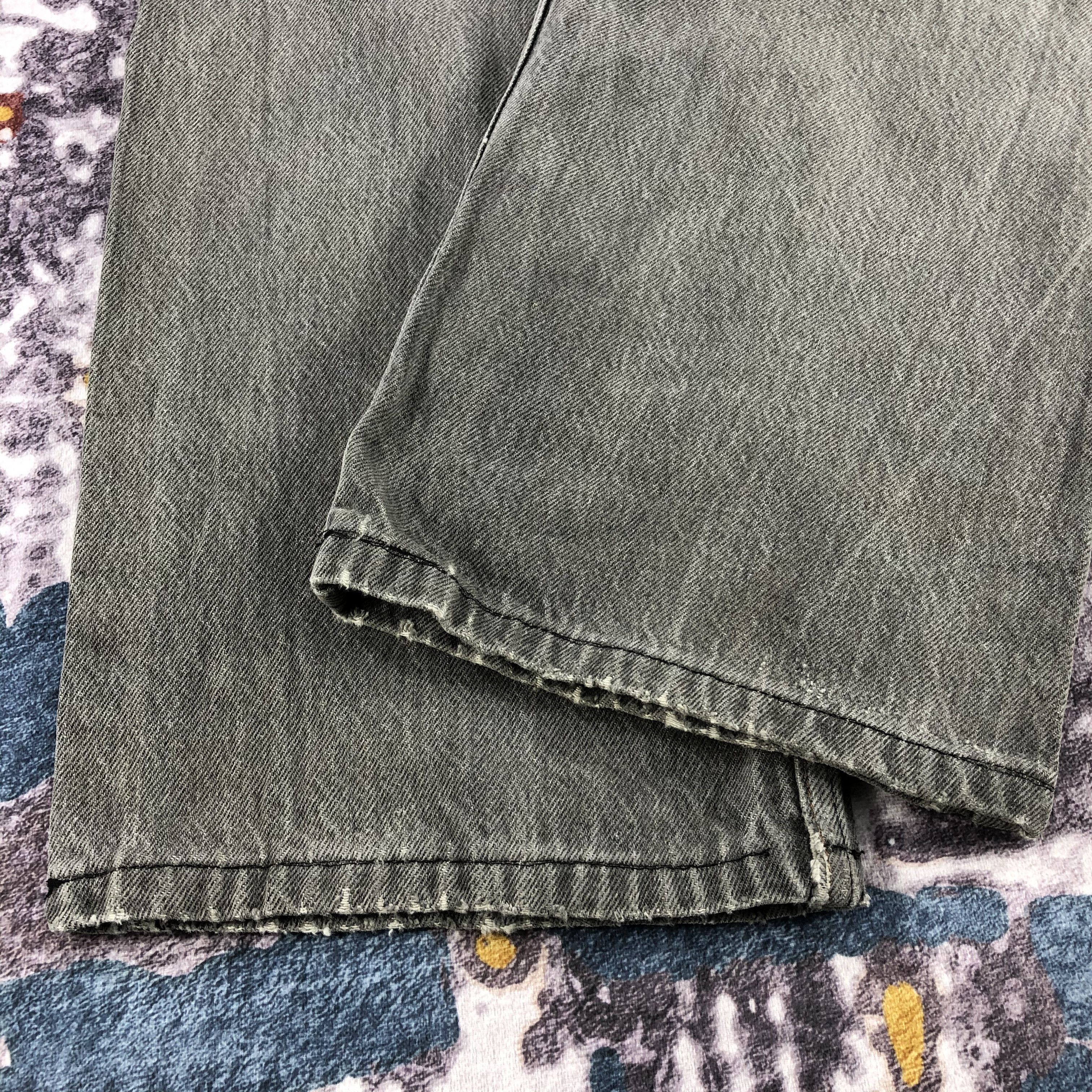 Levi's Vintage 90s Faded Black Levis 501 Jeans-JM2105 Size US 38 / EU 54 - 4 Thumbnail