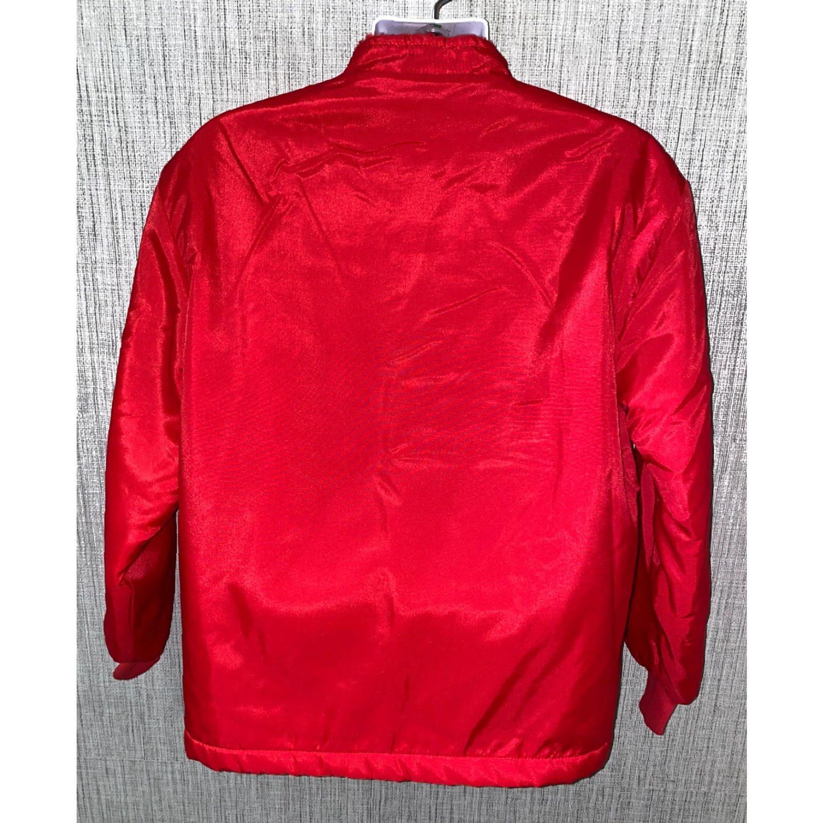 Vintage Lakes Jacket Mens Red Fleece Lined Full Zip Jacket Size M Regular Zip Mens Red Lakes Jacket Full Zip Jacket Size US M / EU 48-50 / 2 - 5 Thumbnail