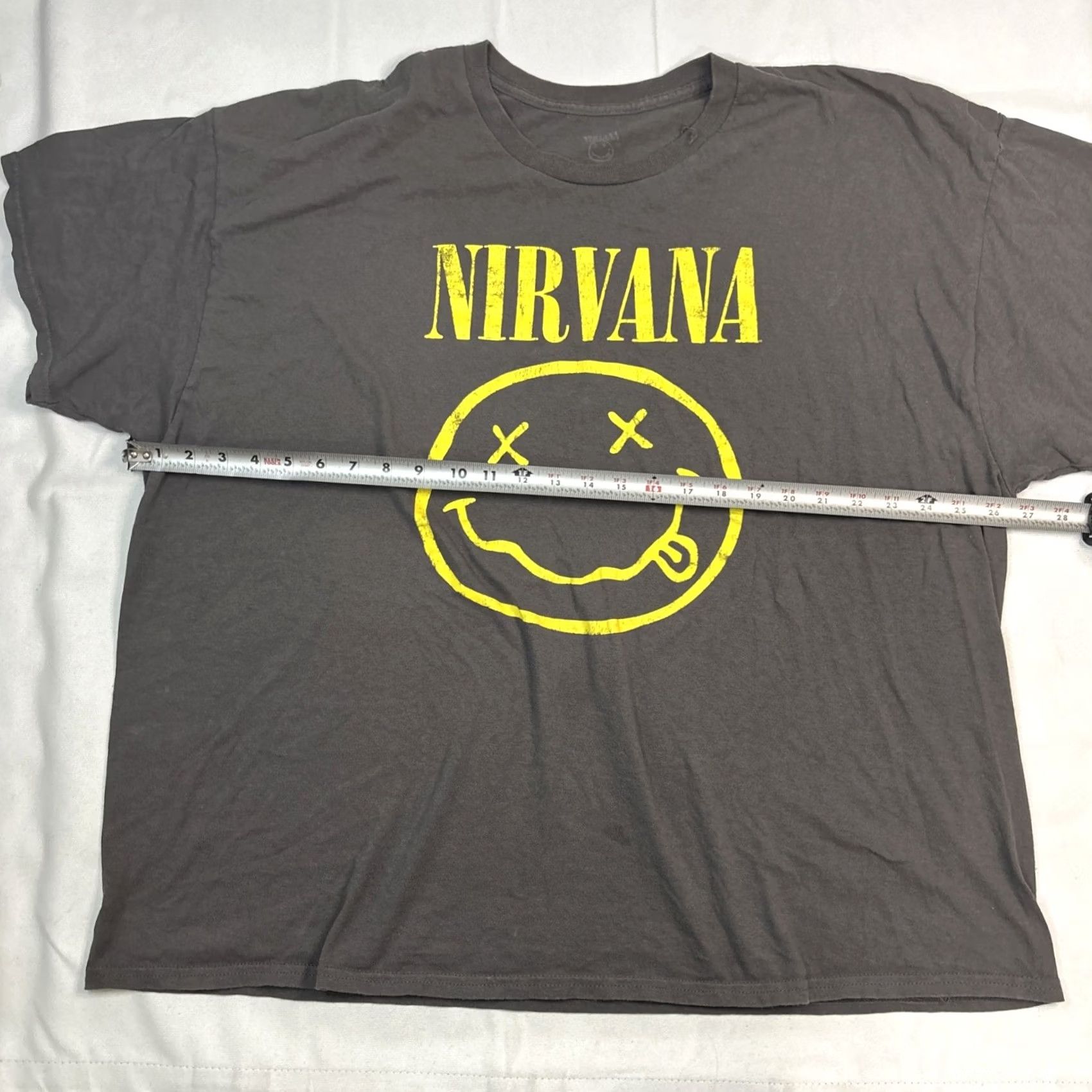 Vintage Nirvana T-Shirt Men XL Short Sleeve Cotton Crewneck Charcoal Gray Vintage? No Size US XL / EU 56 / 4 - 4 Thumbnail