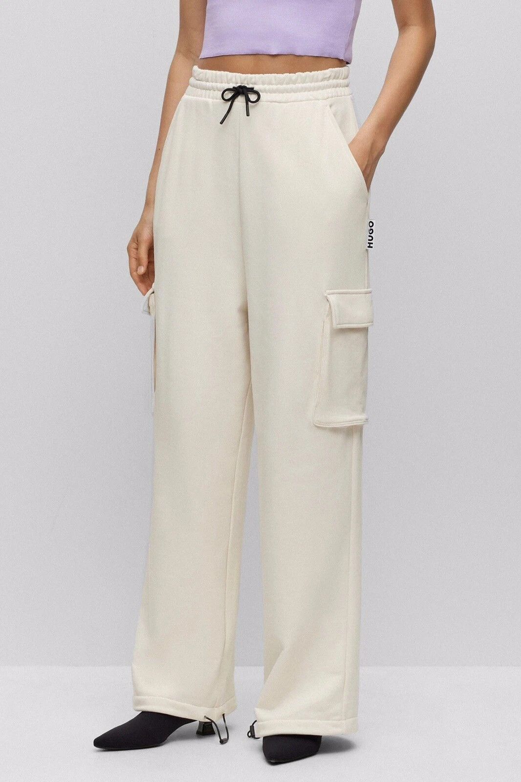 Hugo Boss HUGO Naleva Women's Jogging Pants Size 28" / US 6 / IT 42 - 3 Thumbnail