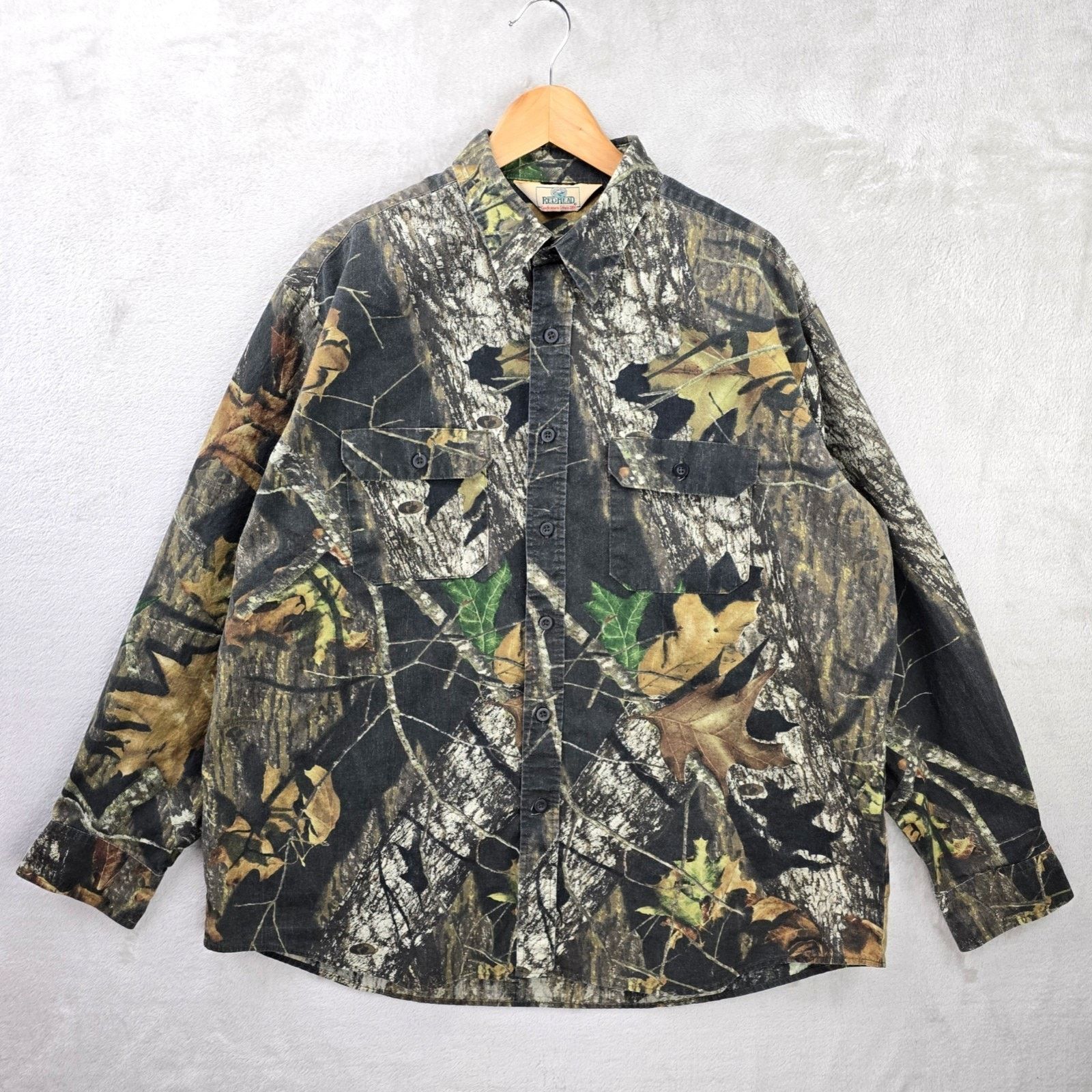 Redhead Red Head Mossy Oak Shirt XL Camouflage Long Sleeve Hunting Size US XL / EU 56 / 4 - 1 Thumbnail