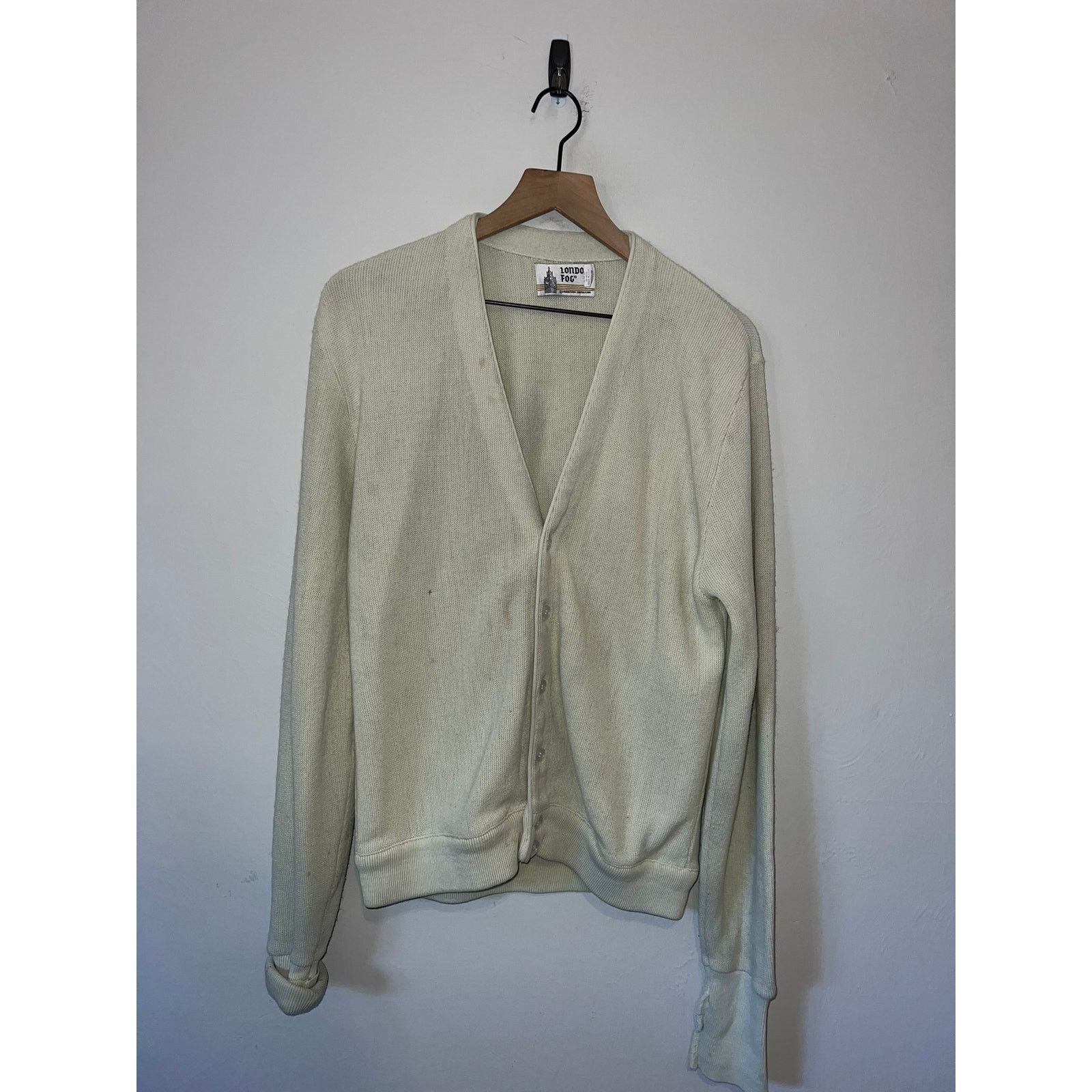 London Fog Vintage London Fog USA Made Brown Beige Cardigan Sweater M Size US M / EU 48-50 / 2 - 1 Thumbnail
