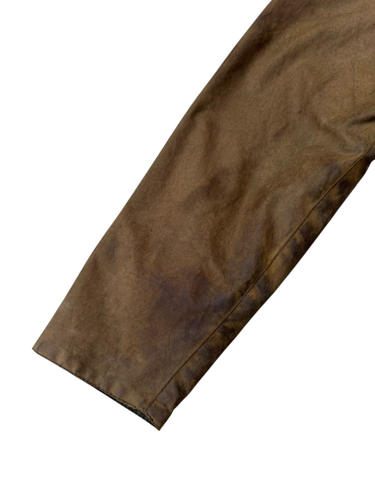 Barbour Trashed Vintage Barbour Beaufort Distressed Waxed Jacket Size US S / EU 44-46 / 1 - 19 Thumbnail