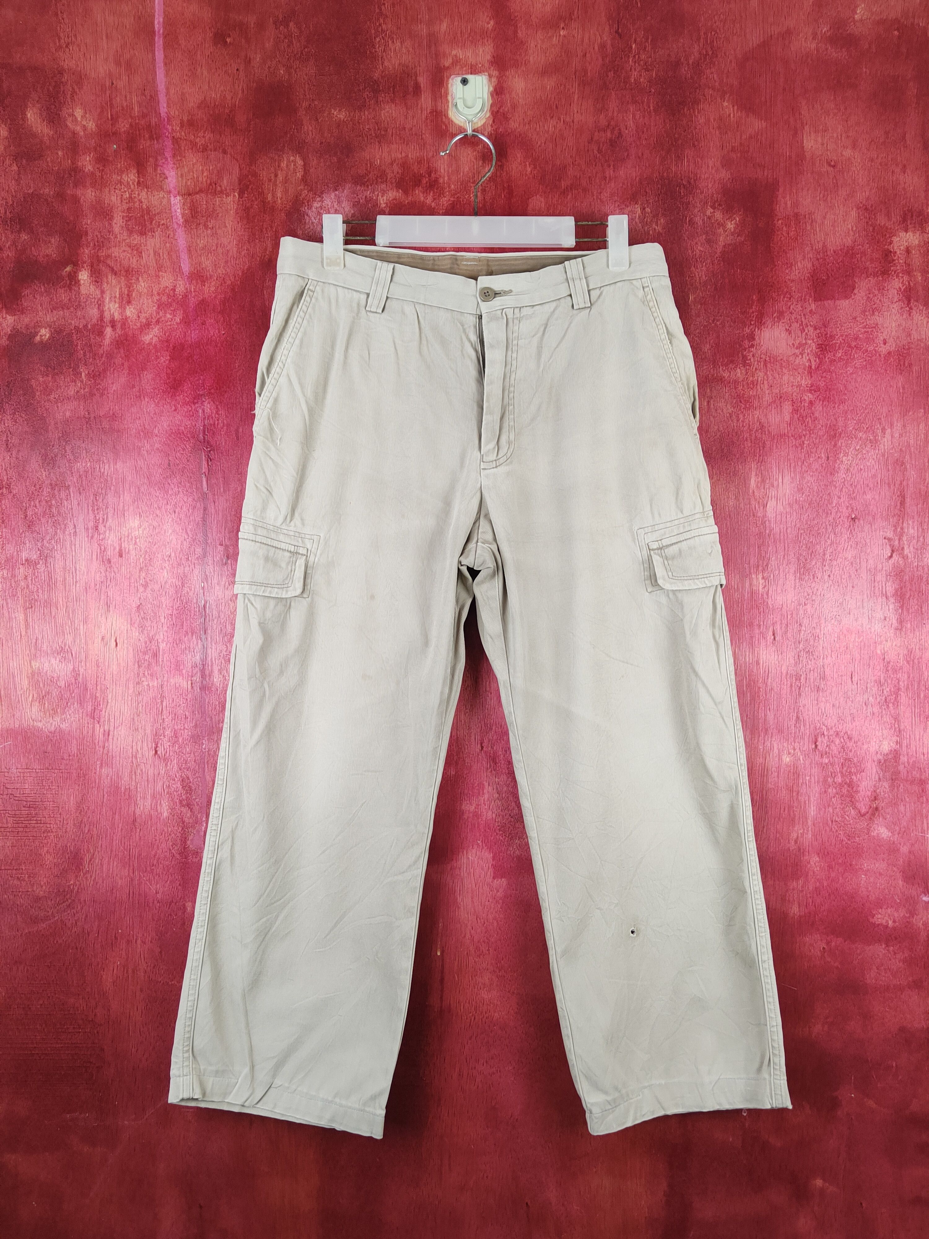 image of Vintage Topvalu Beige Multipocket Tactical Cargo Pants S1784, Men's (Size 31)