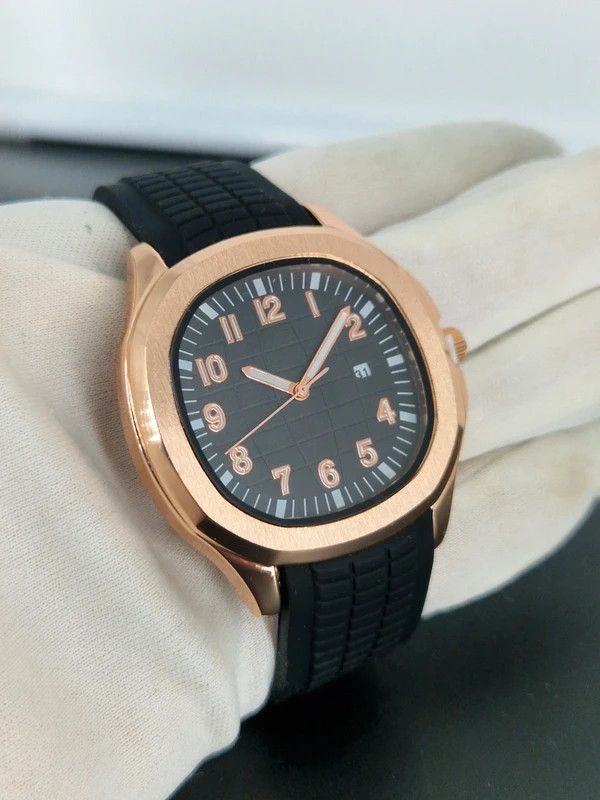Other Rose Gold Aquanaut Sport Watch 42mm Quartz Silicone Strap Size 42 - 2 Thumbnail