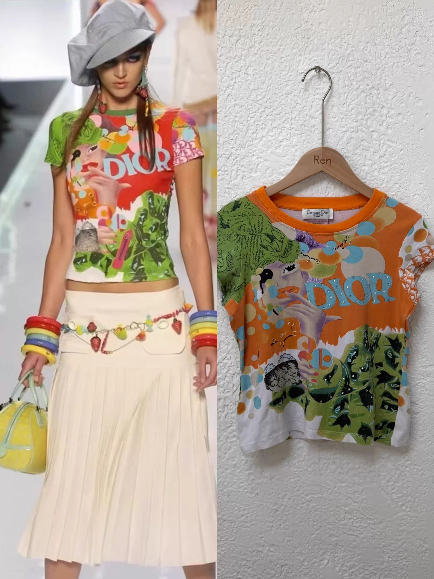 Dior × John Galliano iconic Dior by Galliano 2004 rasta jamaican t
